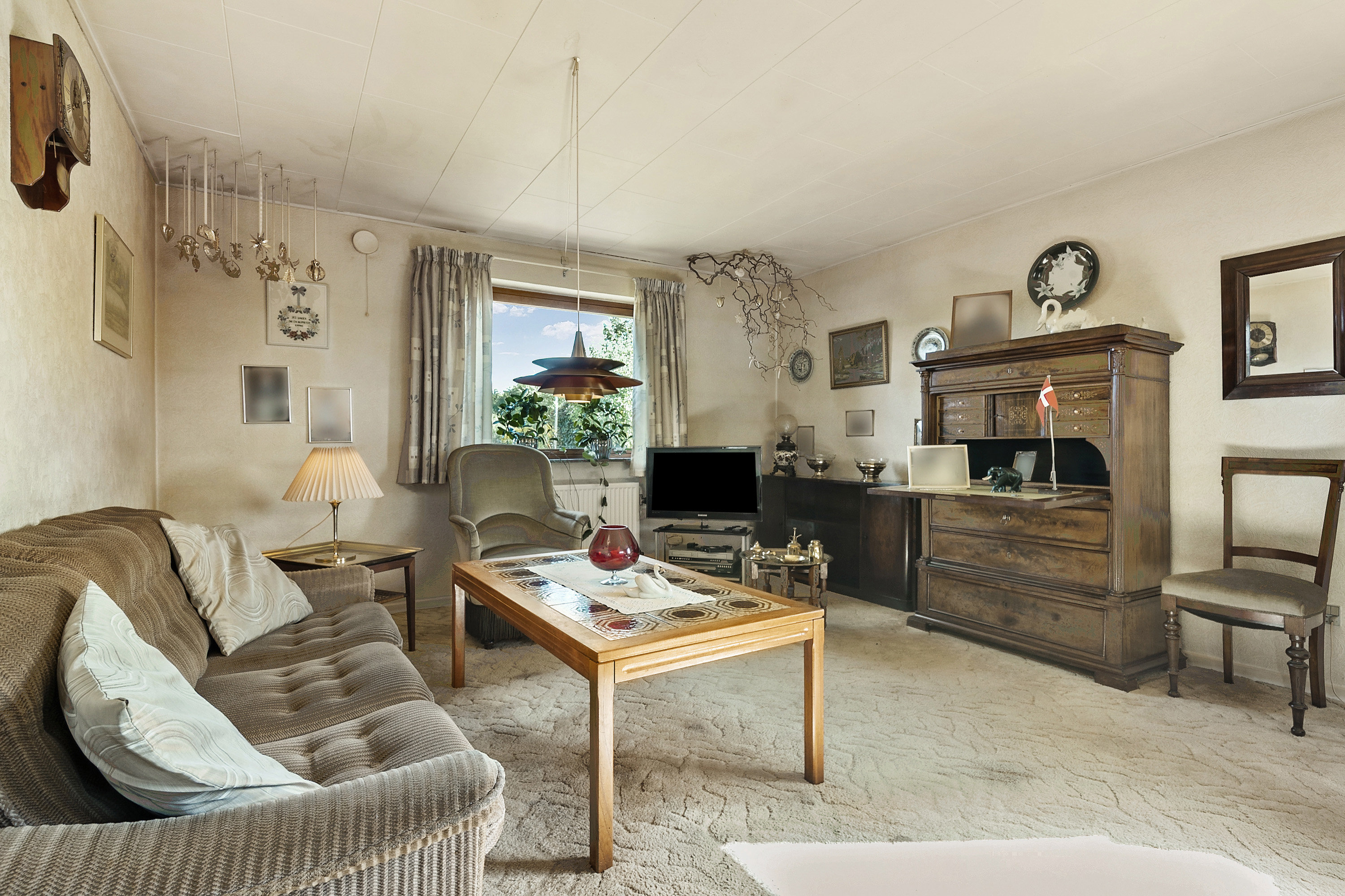 Fremhævet stue billede i fuldskærmstilstand. Billede af Skovbovej 21, Himlingøje, 4652 Hårlev