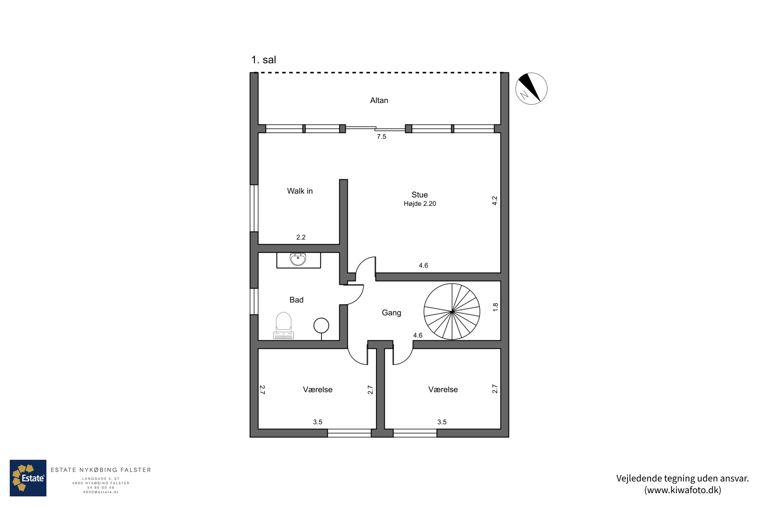 Plantegninger billede af Luxemborgvej 8, 4800 Nykøbing F