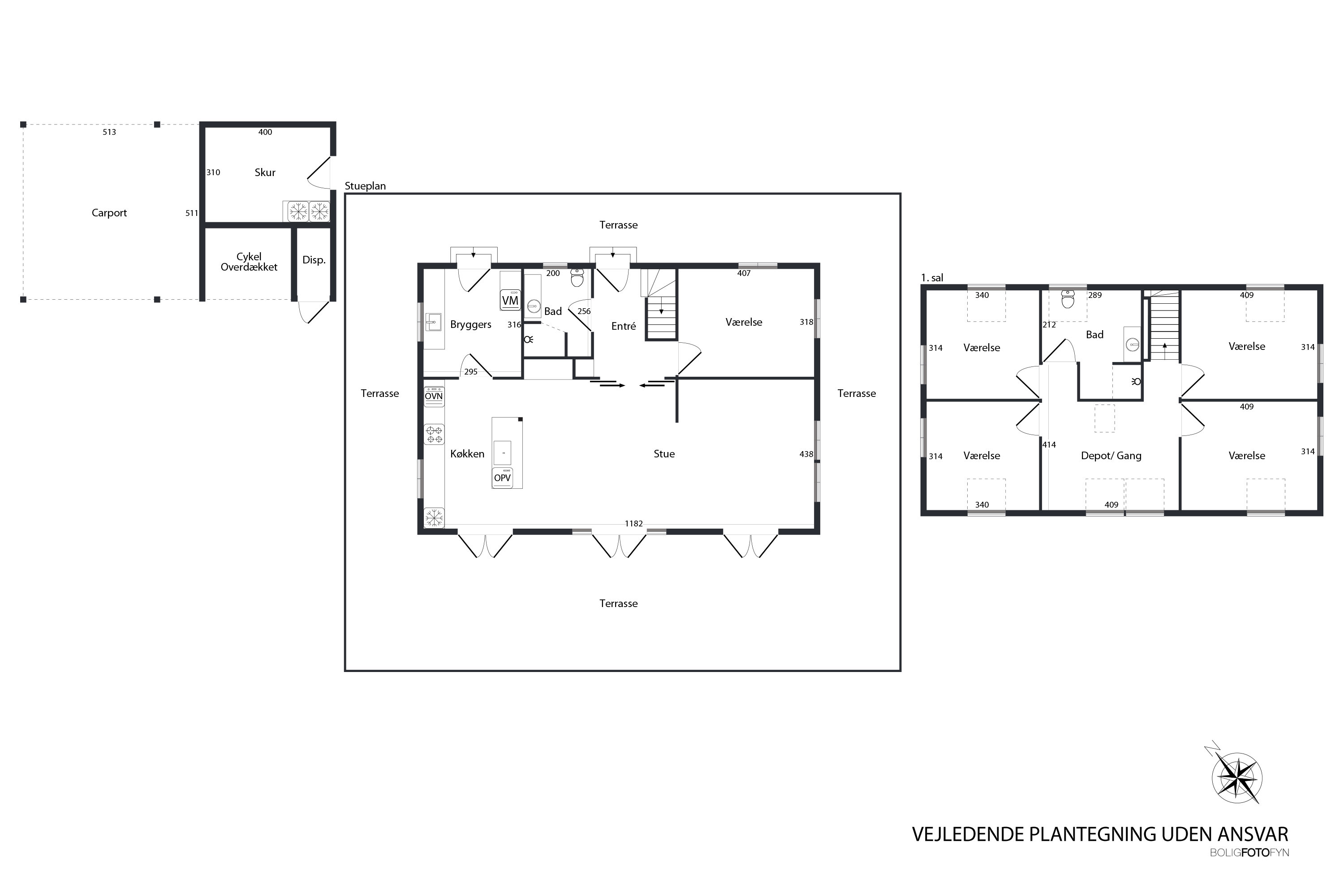 Plantegninger billede af Kirsebærhaven 53, 5540 Ullerslev