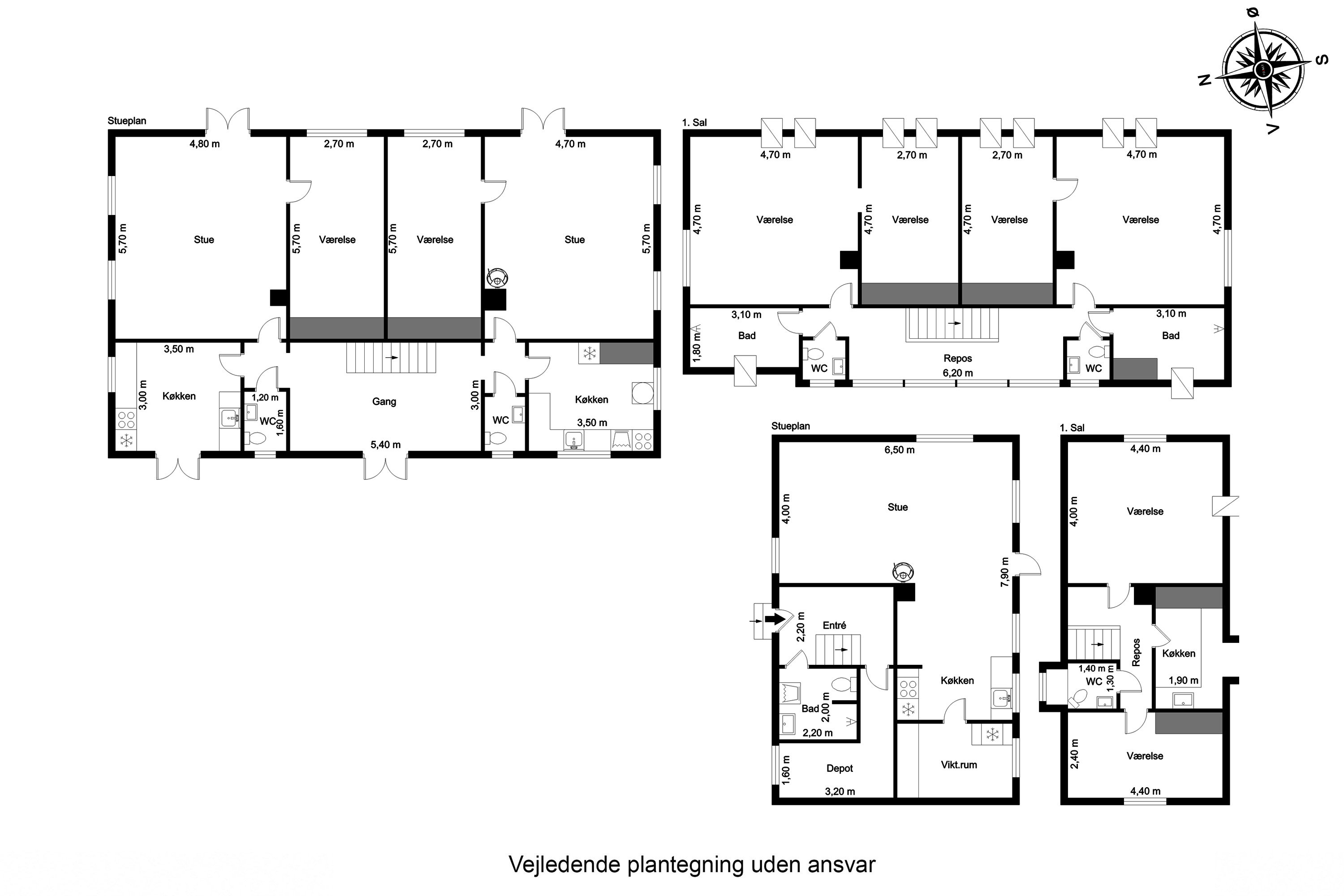Plantegninger billede af Vesterskovsvej 28, Ommel, 5960 Marstal