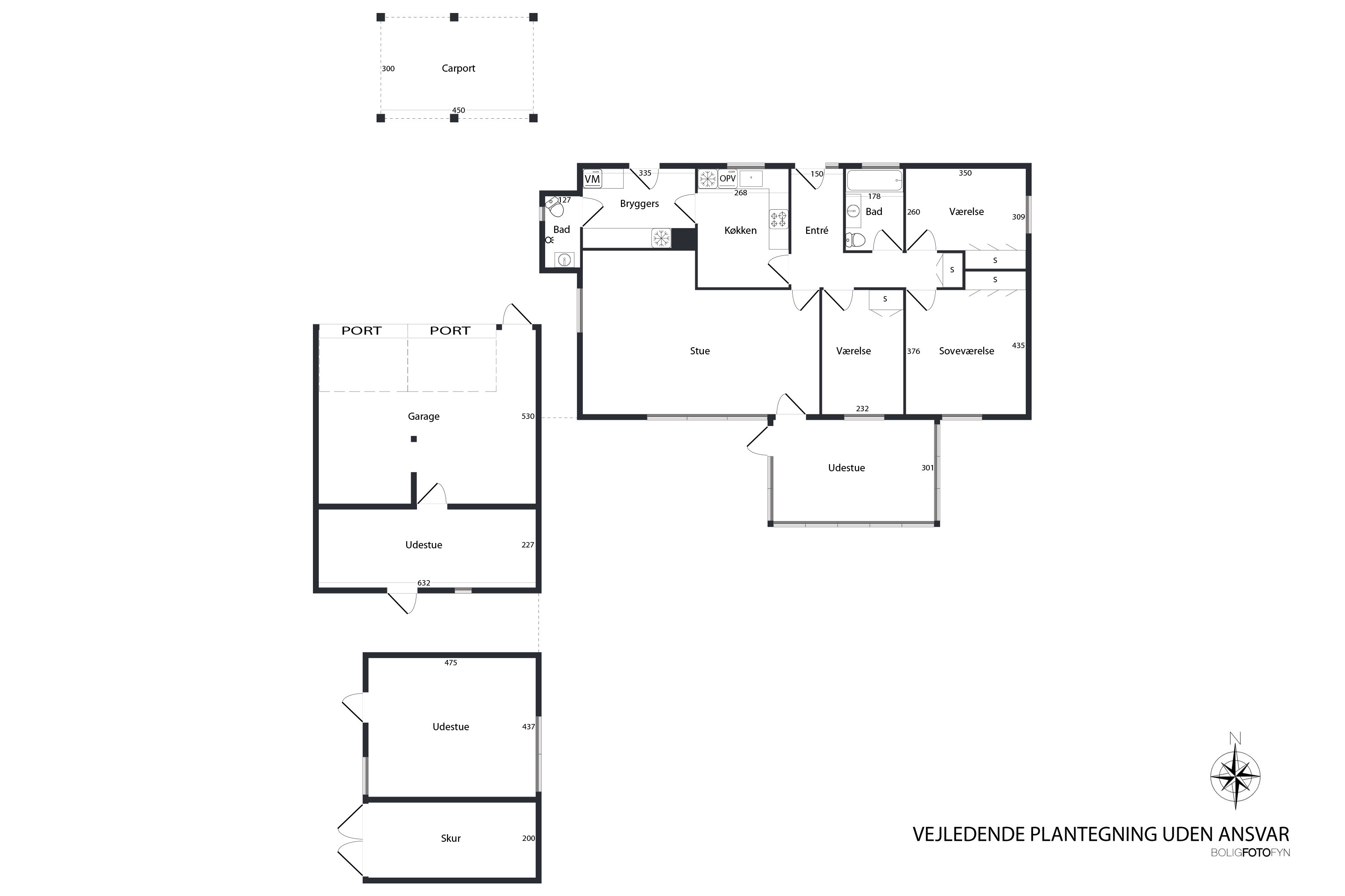 Plantegninger billede af Bøgevej 78, 5683 Haarby