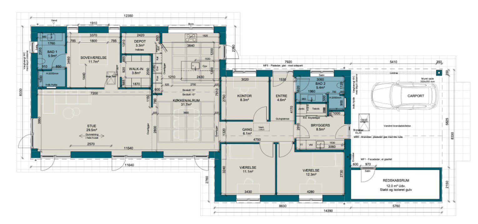 Plantegninger billede af Herredstoften 17, 4400 Kalundborg