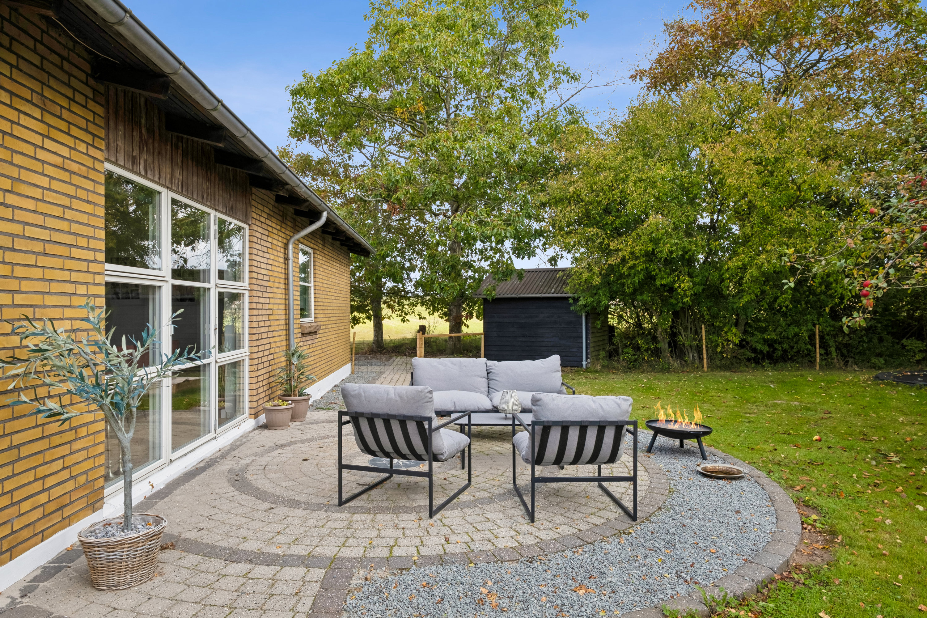 Fremhævet terrasse billede i fuldskærmstilstand. Billede af Marielystvej 1, Serridslev, 8700 Horsens