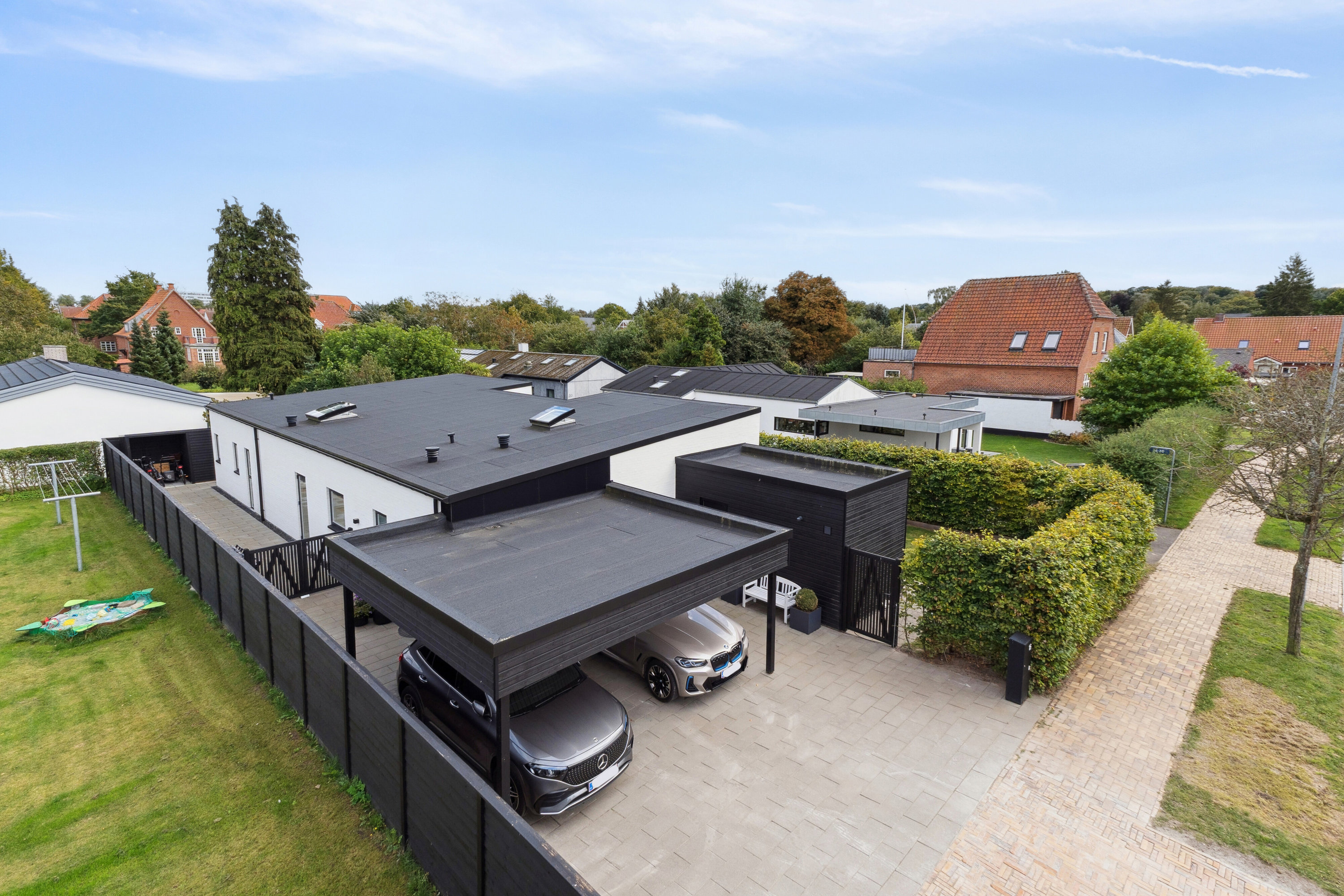 Fremhævet luftfoto billede i fuldskærmstilstand. Billede af Chr. Richardts Vej 16, 5230 Odense M