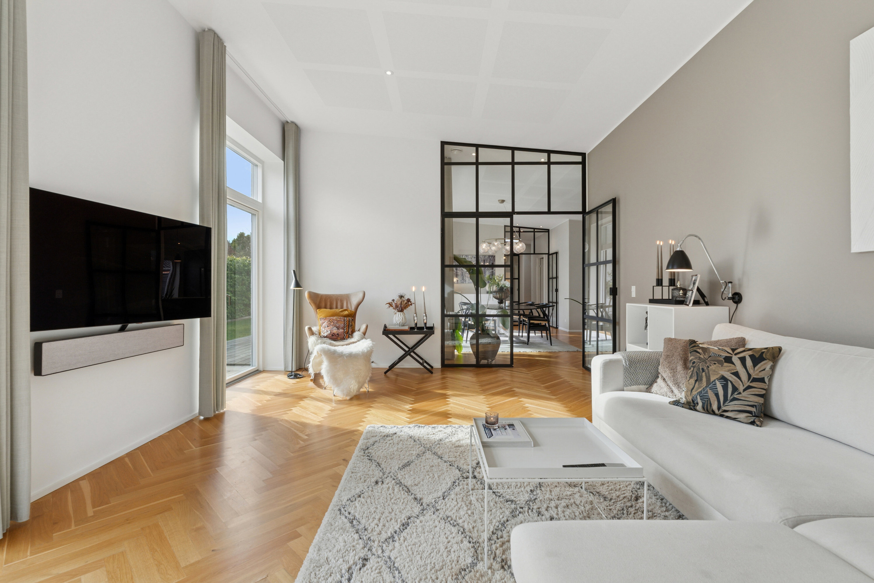 Fremhævet stue billede i fuldskærmstilstand. Billede af Chr. Richardts Vej 16, 5230 Odense M