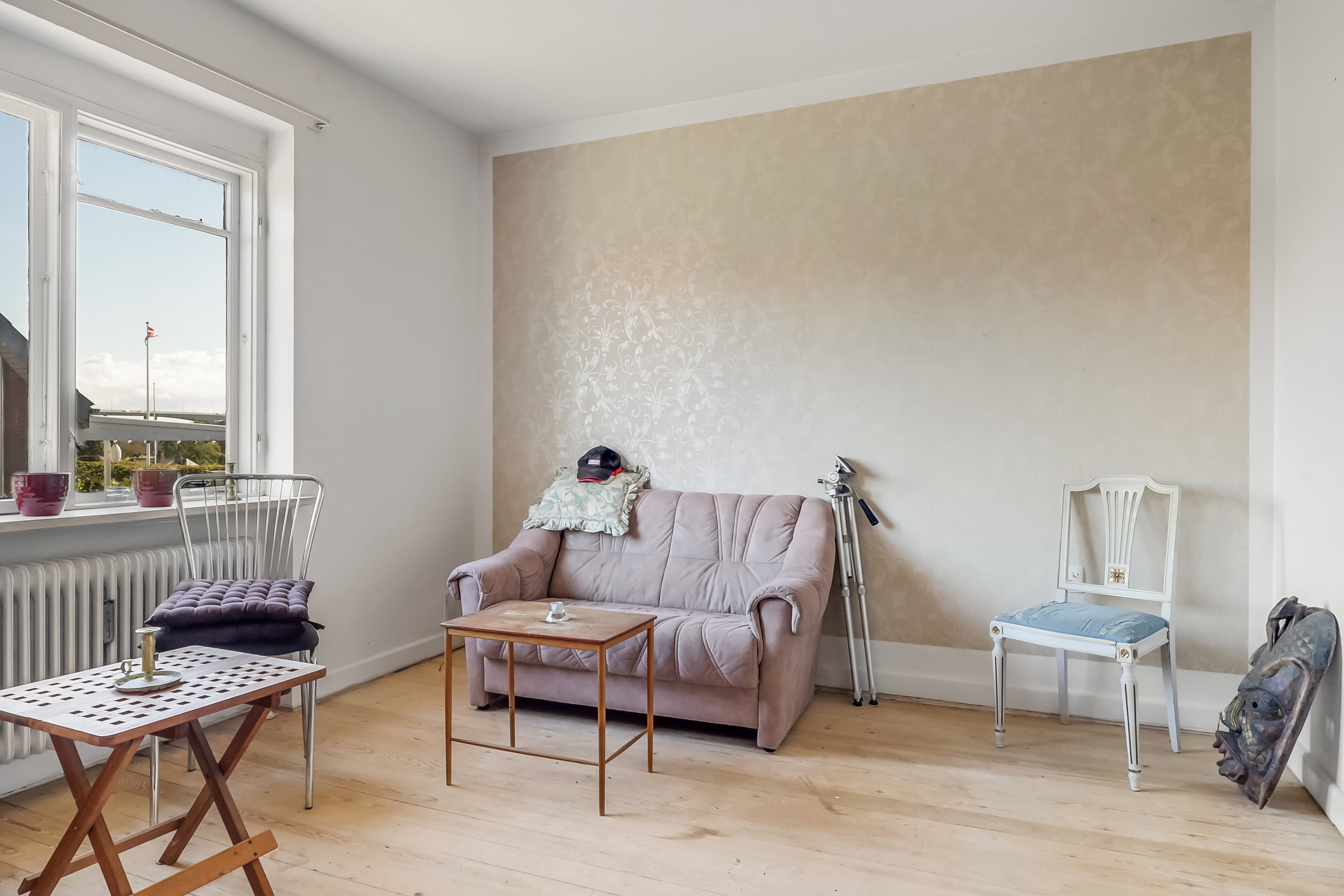 Fremhævet stue billede i fuldskærmstilstand. Billede af Marstrandsvej 2, 5700 Svendborg