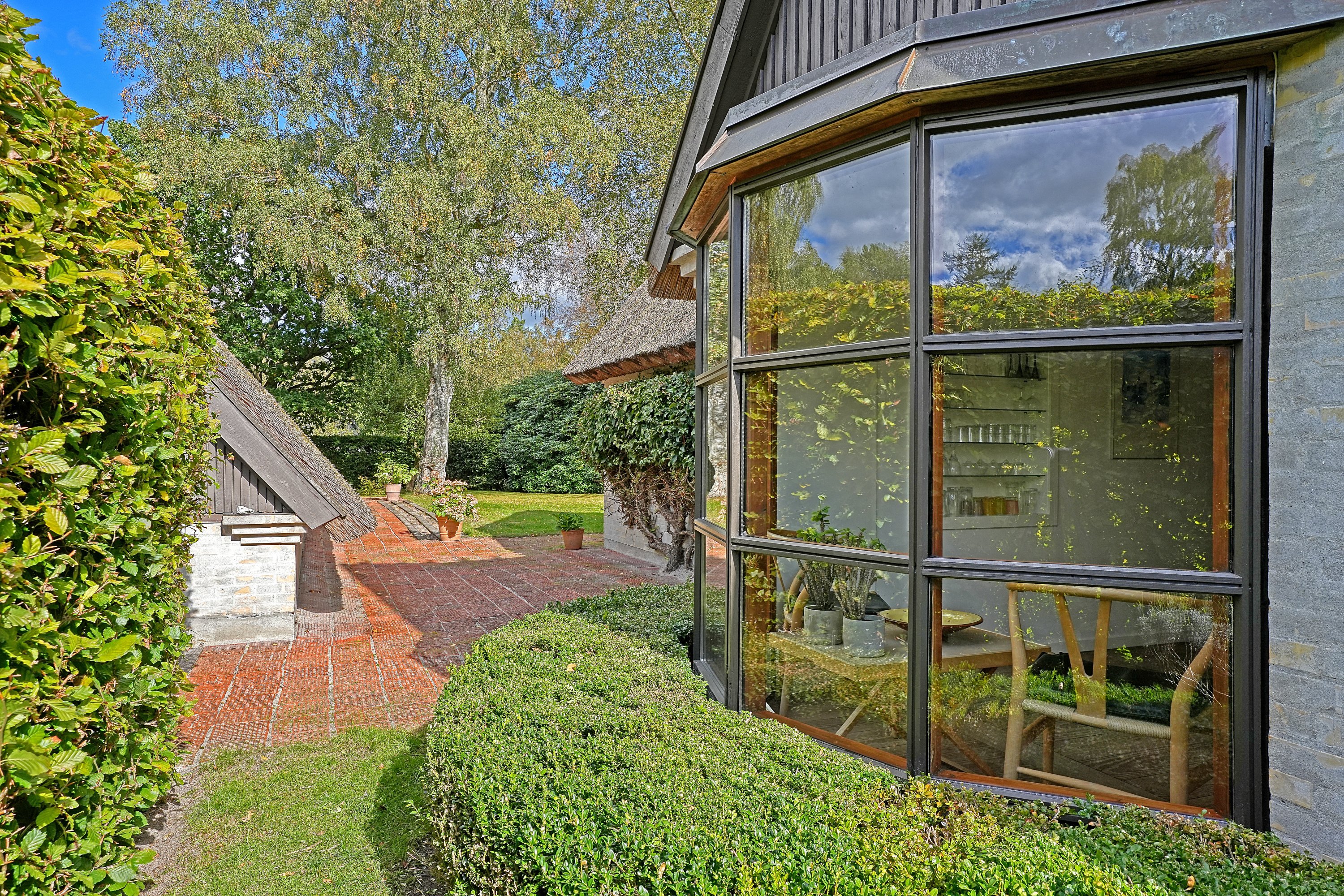 Fremhævet terrasse billede i fuldskærmstilstand. Billede af Hovmosevej 19, Gadevang, 3400 Hillerød