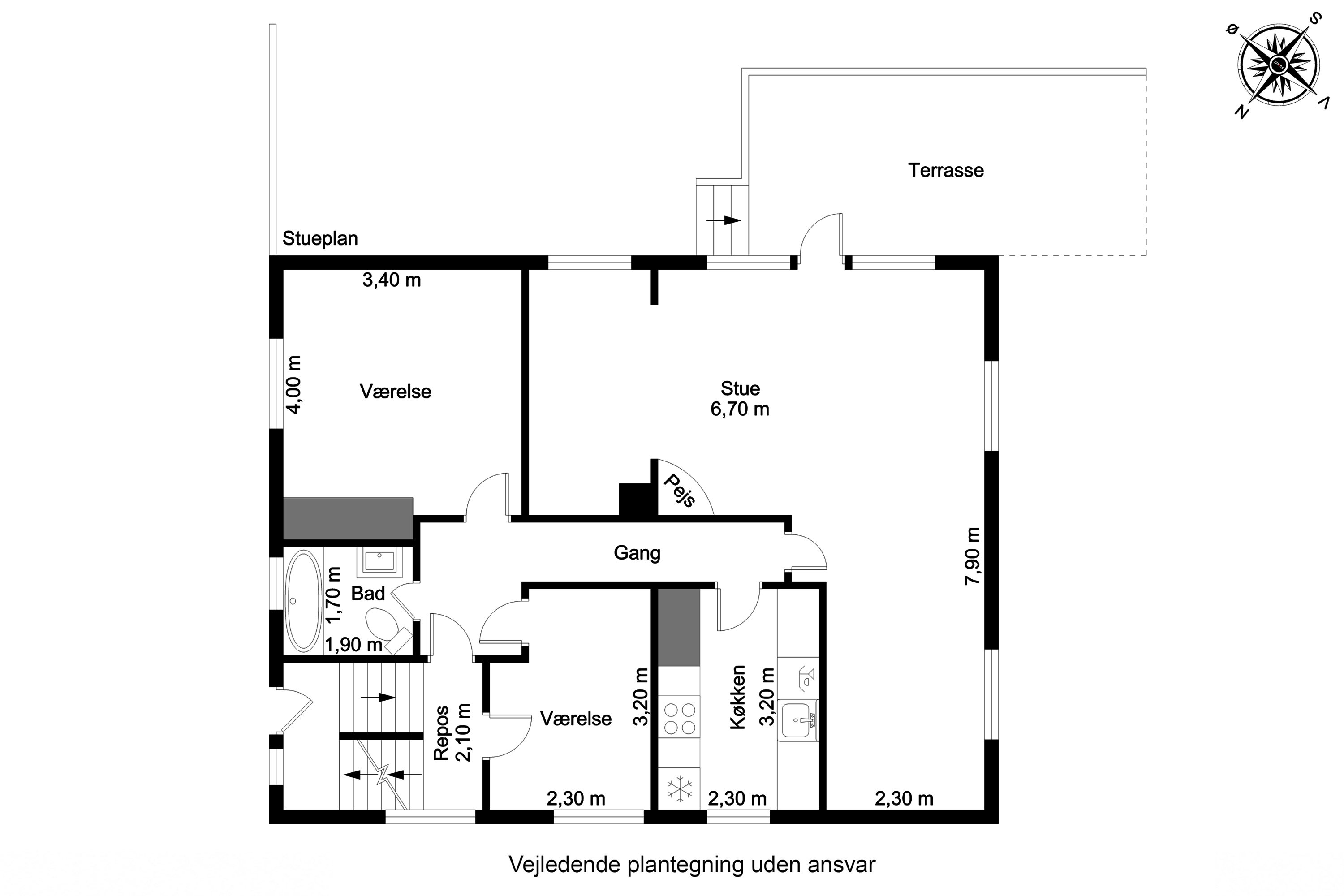 Plantegninger billede af Marstrandsvej 2, 5700 Svendborg