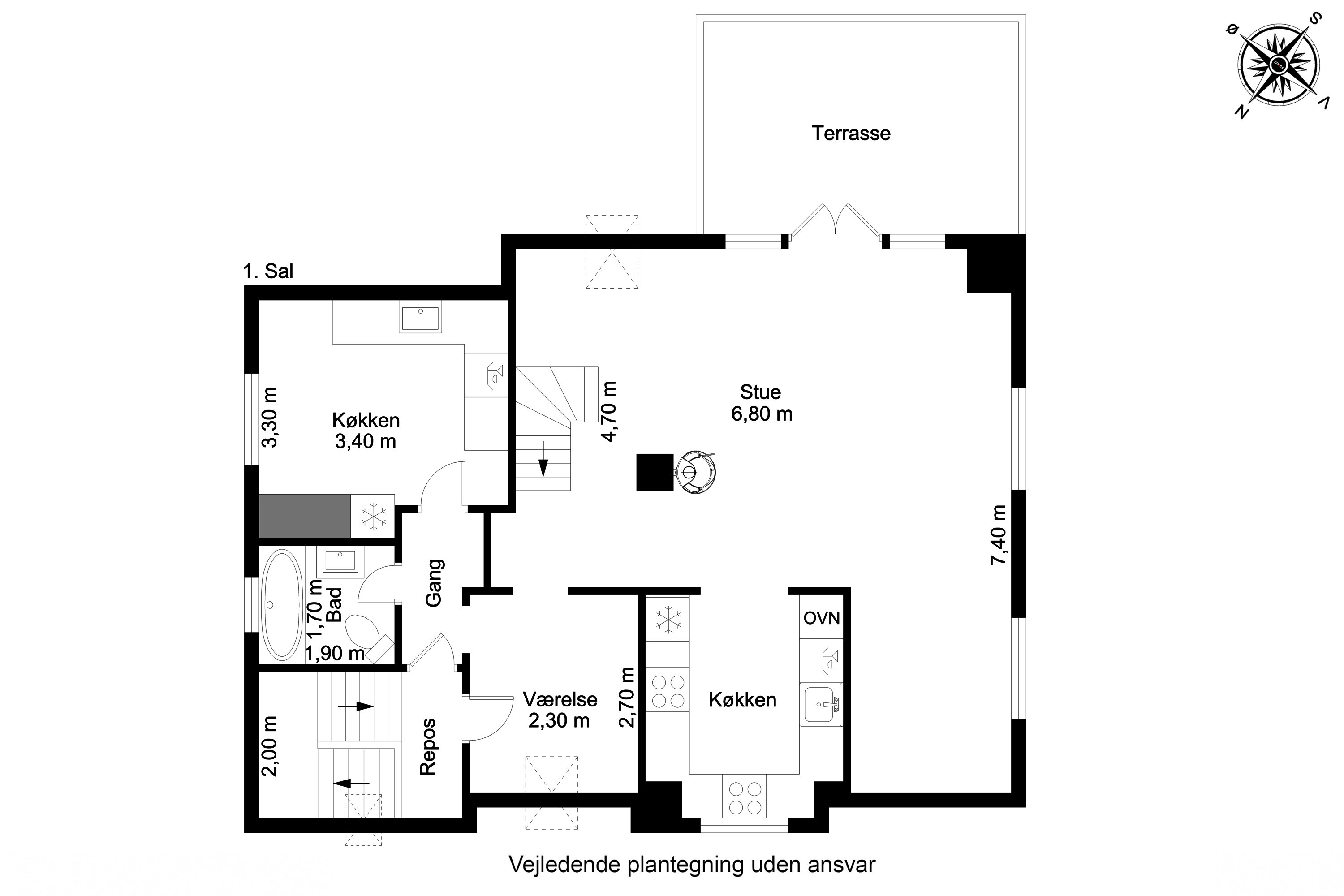 Plantegninger billede af Marstrandsvej 2, 5700 Svendborg