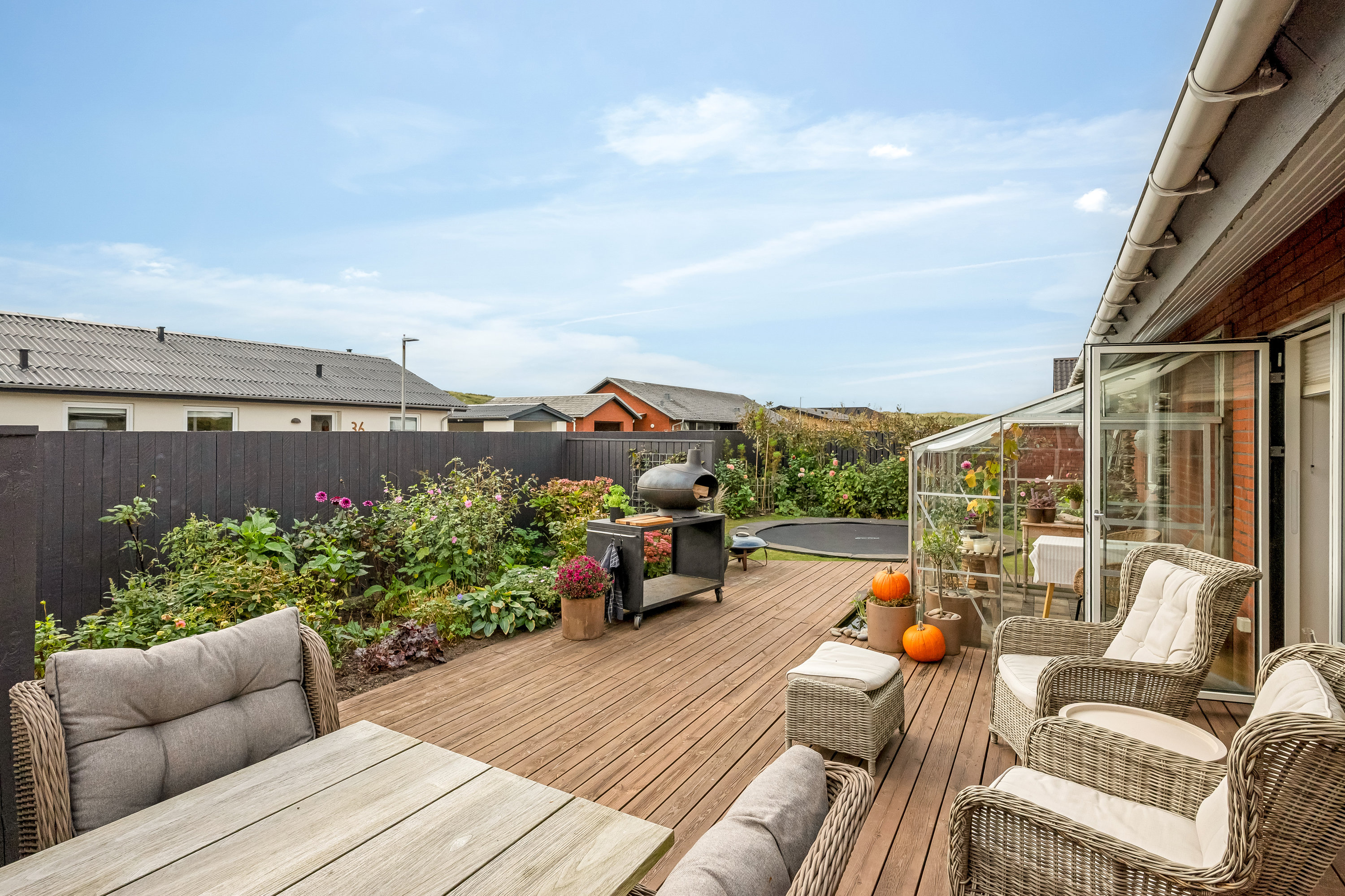 Fremhævet terrasse billede i fuldskærmstilstand. Billede af Stormgade 20, 6960 Hvide Sande