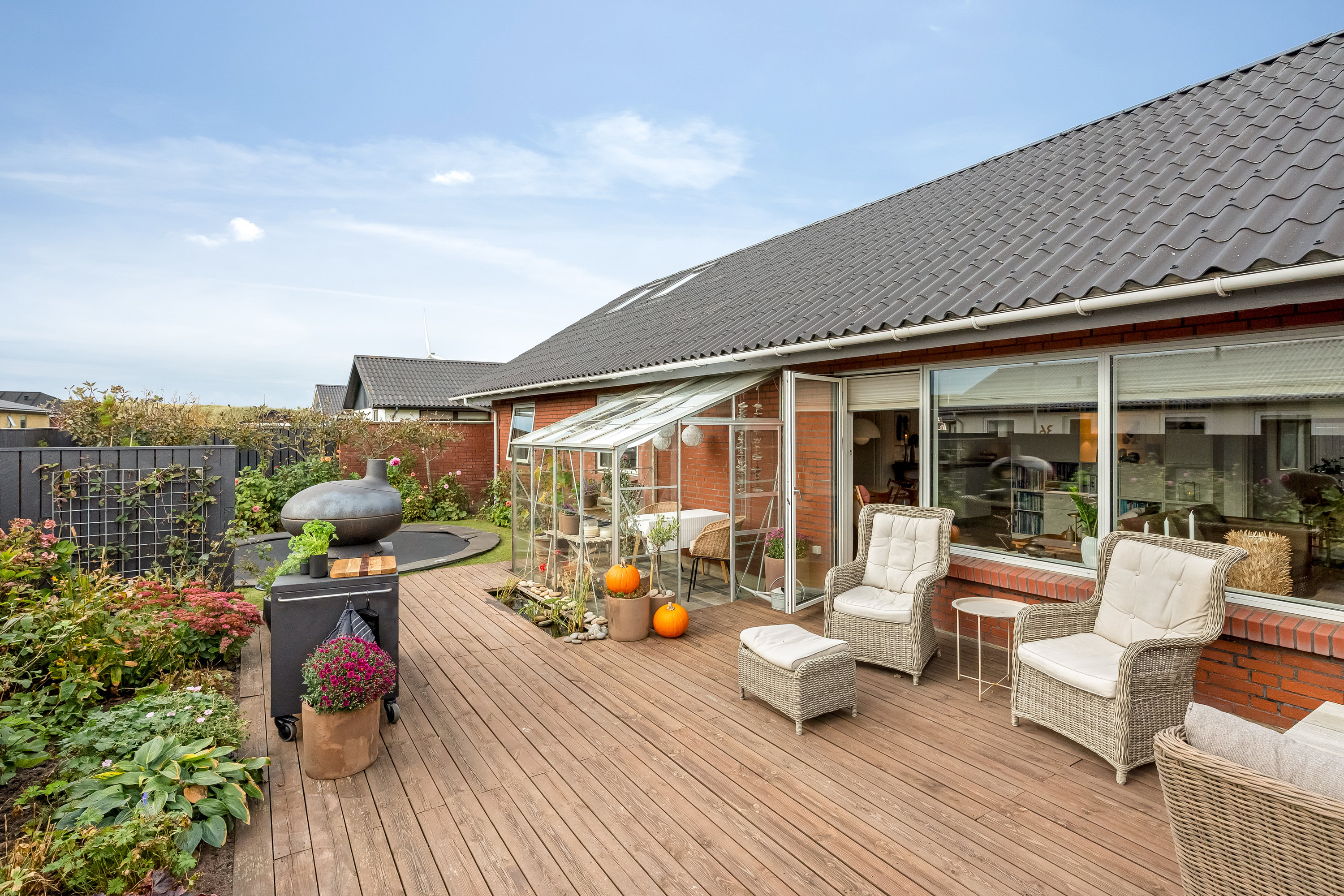 Fremhævet terrasse billede i fuldskærmstilstand. Billede af Stormgade 20, 6960 Hvide Sande