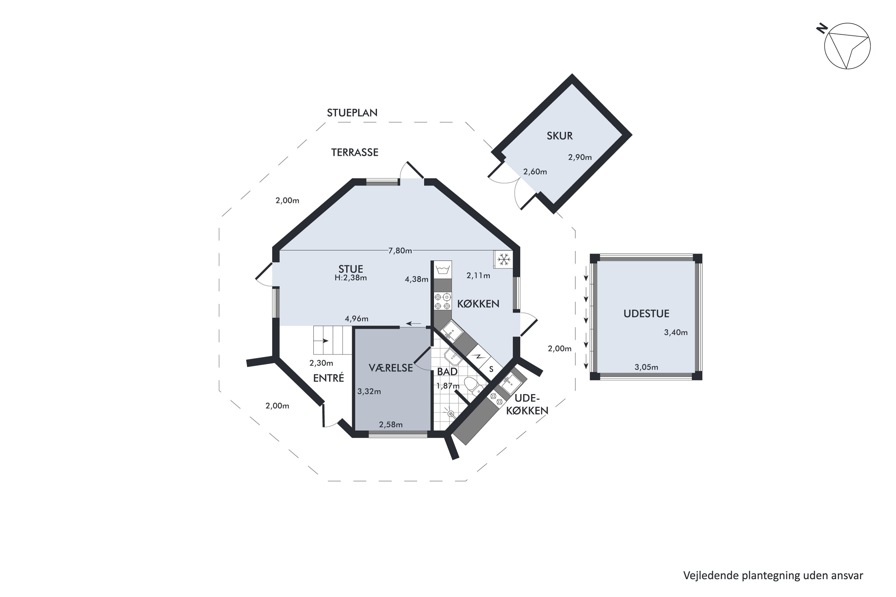 Plantegninger billede af Hf. Bachersminde 22, 2791 Dragør