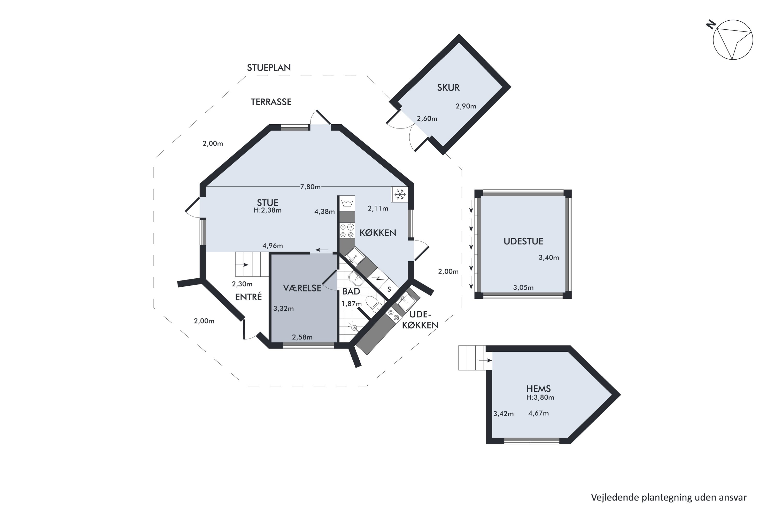 Plantegninger billede af Hf. Bachersminde 22, 2791 Dragør