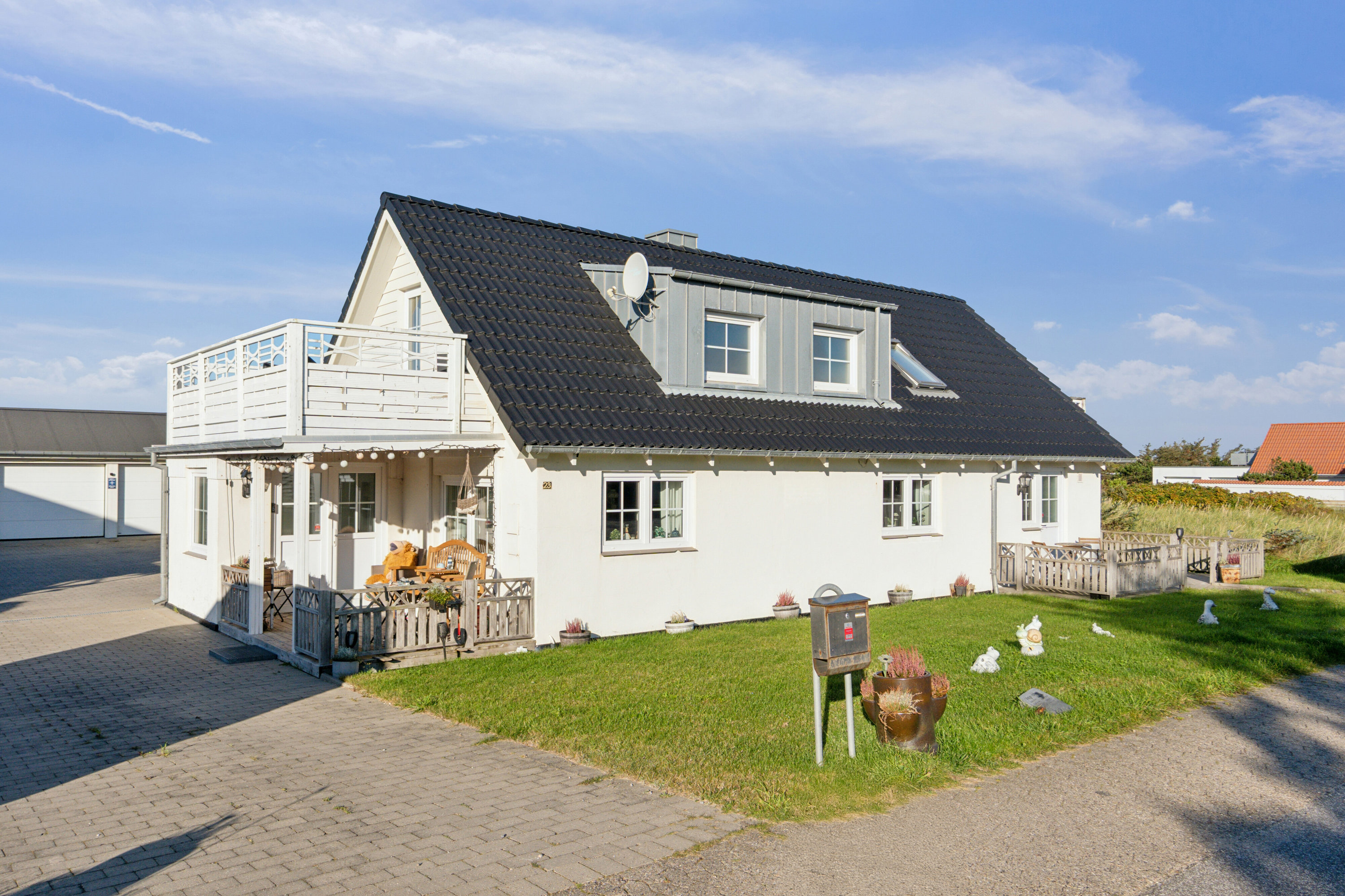 Villa: Set fra vejen på Krovej 23, Klitmøller, 7700 Thisted