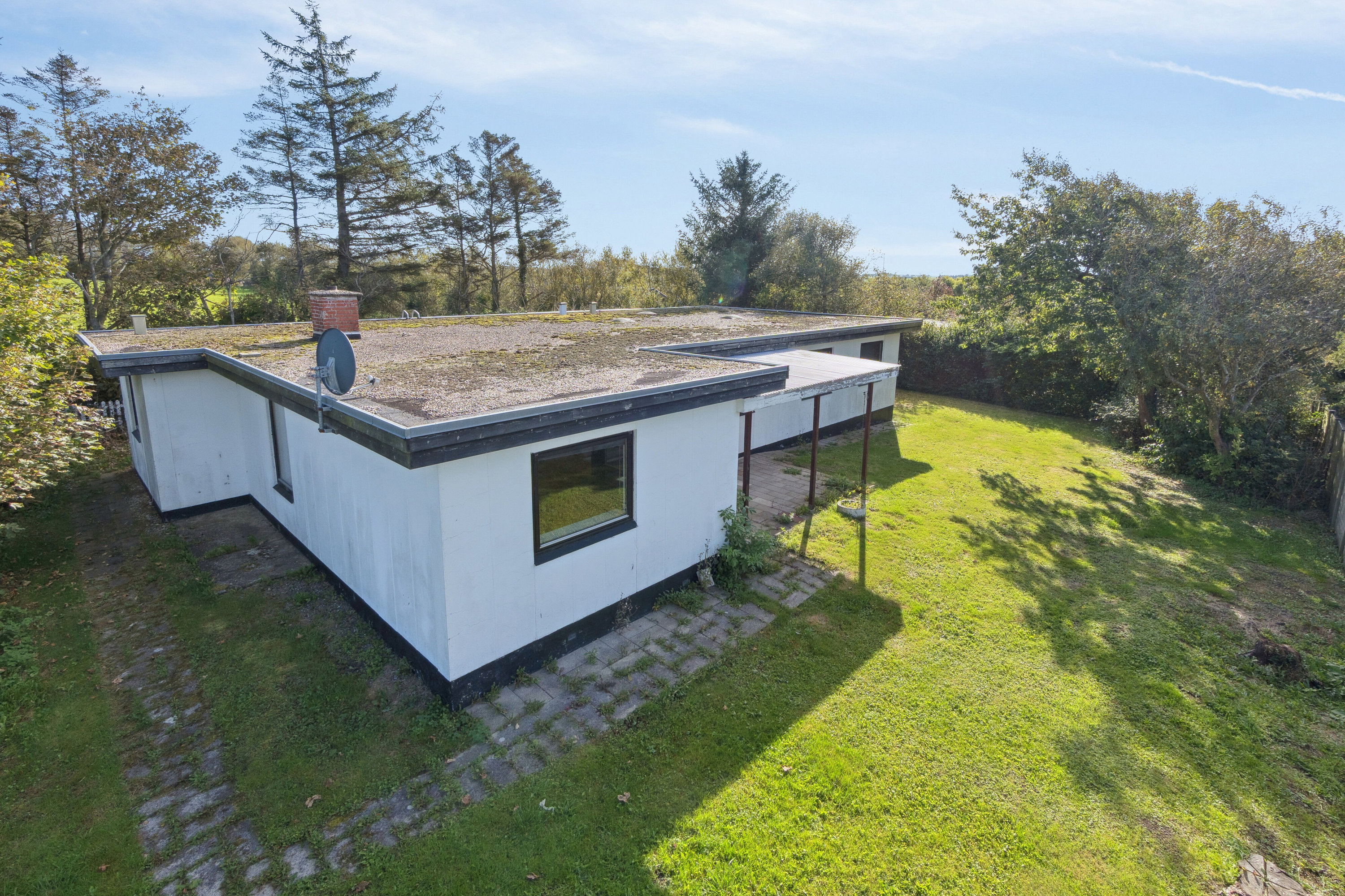 Fremhævet set fra haven billede i fuldskærmstilstand. Billede af Skolegade 15, 7755 Bedsted Thy