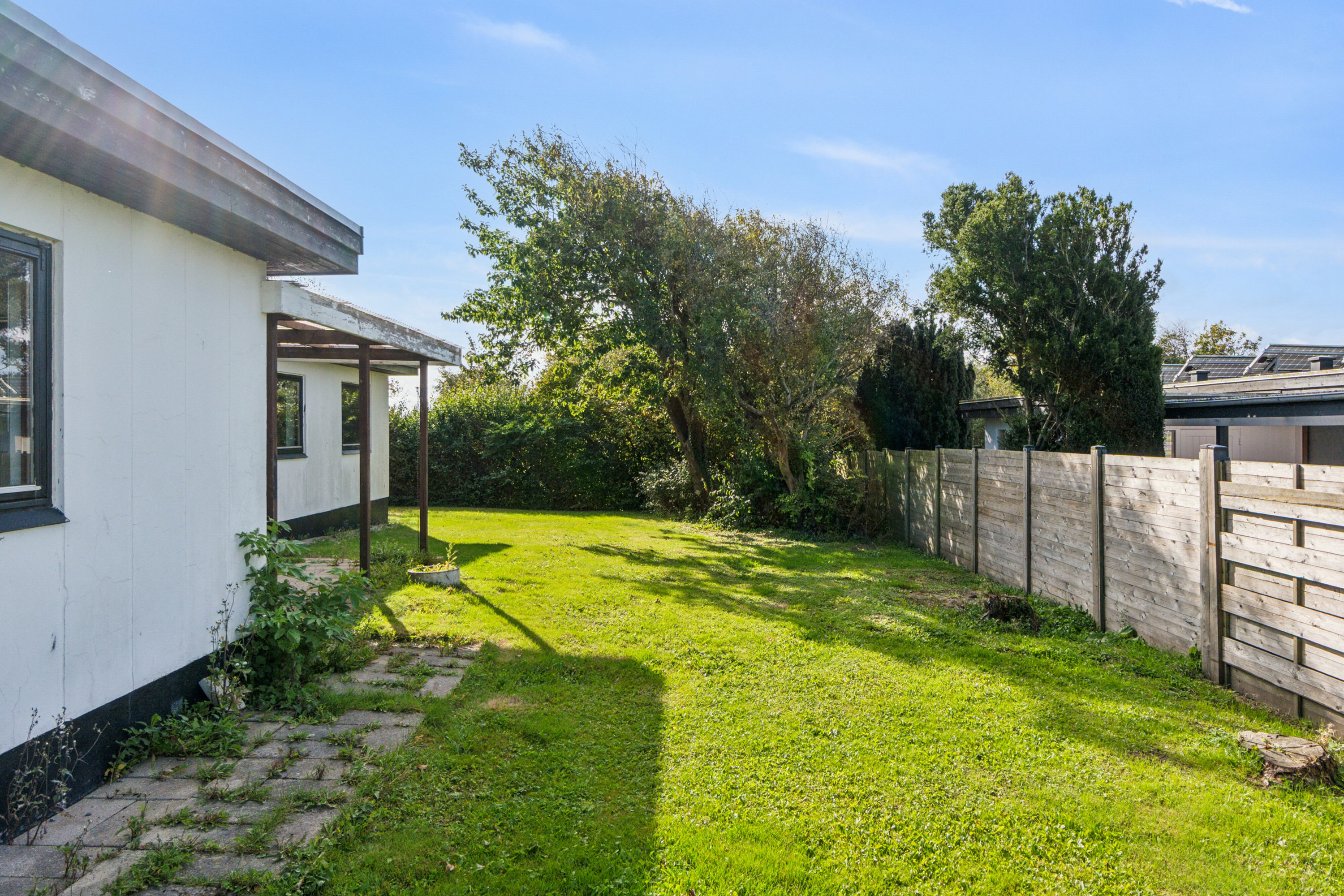 Fremhævet set fra haven billede i fuldskærmstilstand. Billede af Skolegade 15, 7755 Bedsted Thy