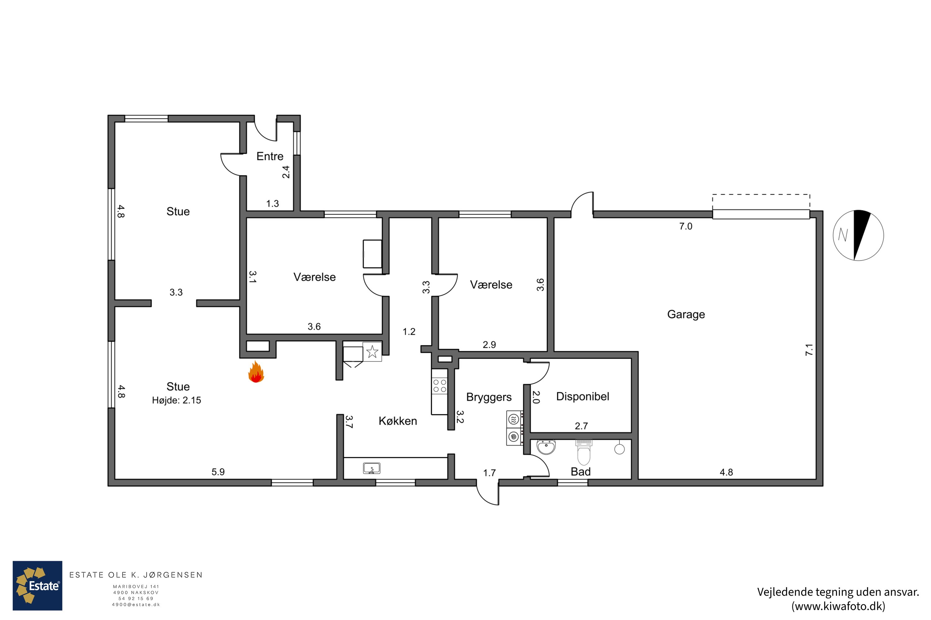 Plantegninger billede af Gallevej 31, 4913 Horslunde