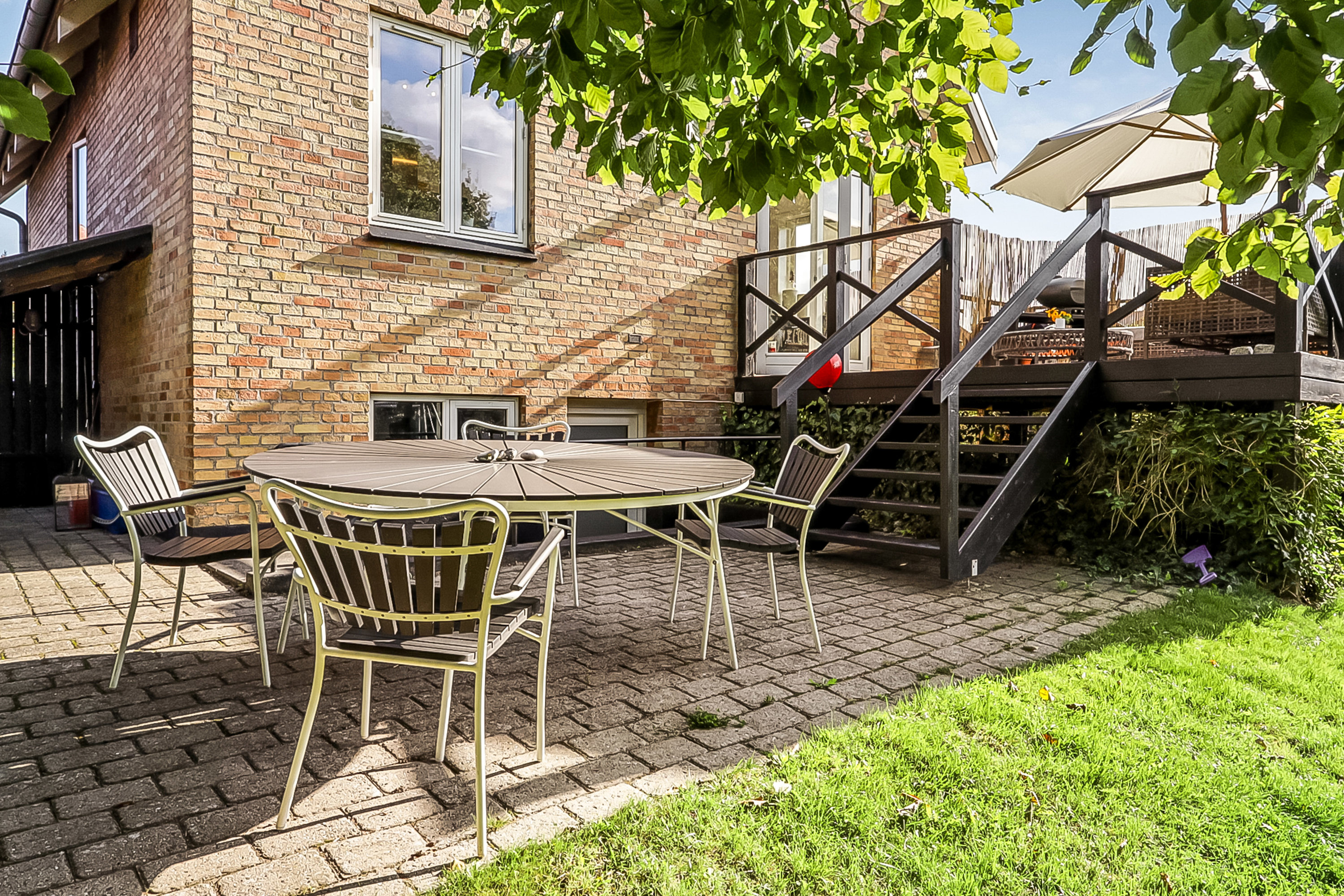 Fremhævet terrasse billede i fuldskærmstilstand. Billede af Vesterløkken 5, 5700 Svendborg