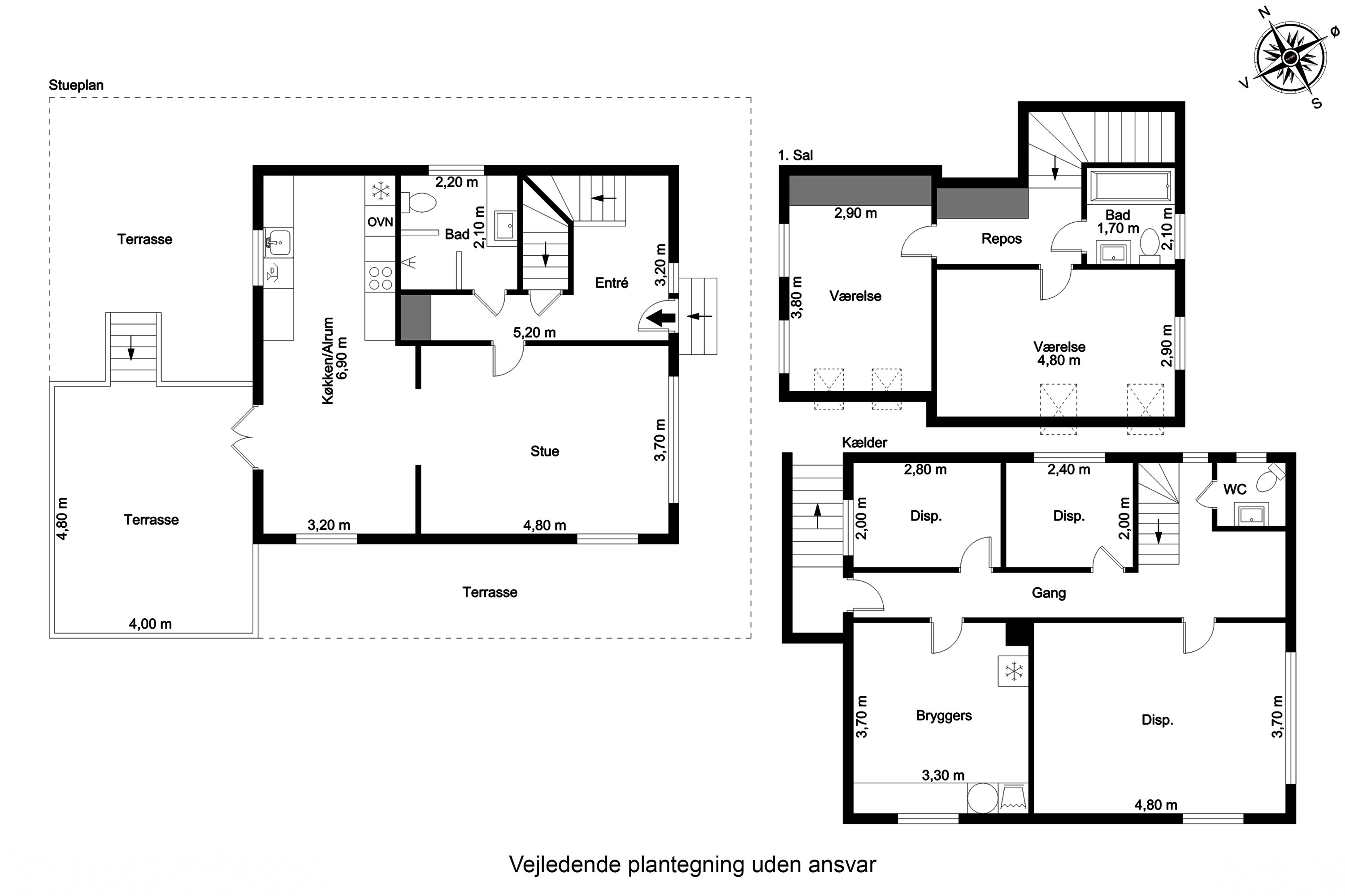 Plantegninger billede af Vesterløkken 5, 5700 Svendborg