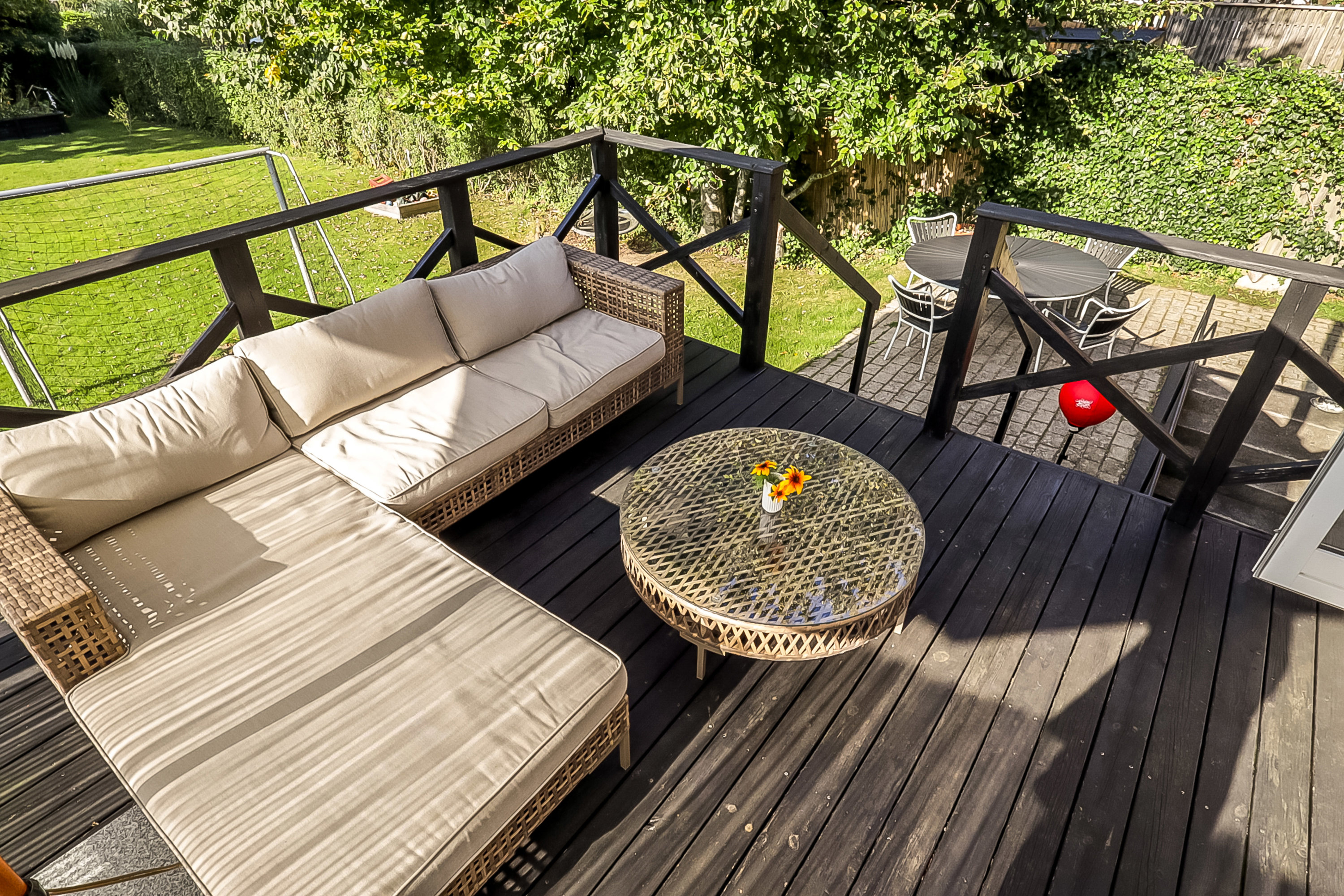 Fremhævet terrasse billede i fuldskærmstilstand. Billede af Vesterløkken 5, 5700 Svendborg