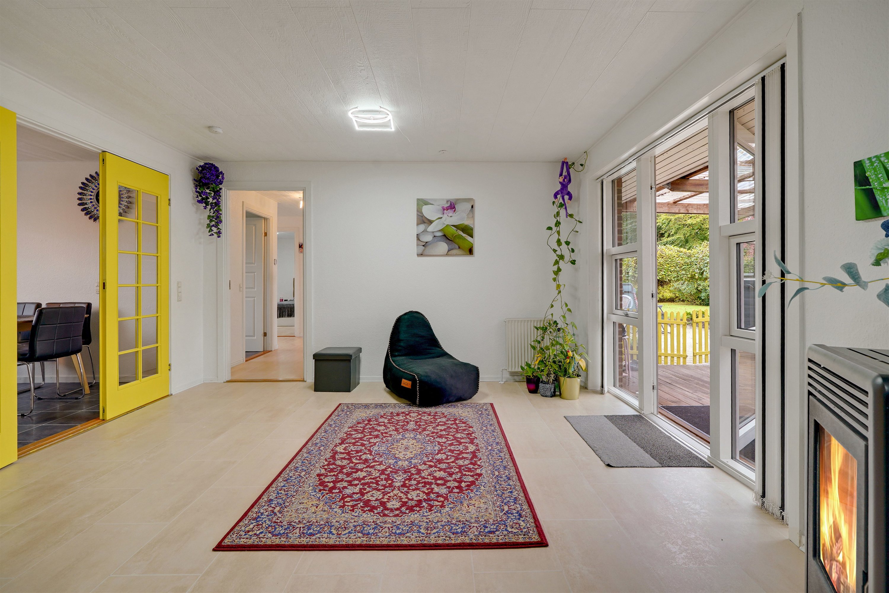 Fremhævet stue billede i fuldskærmstilstand. Billede af Markskellet 75, 7190 Billund