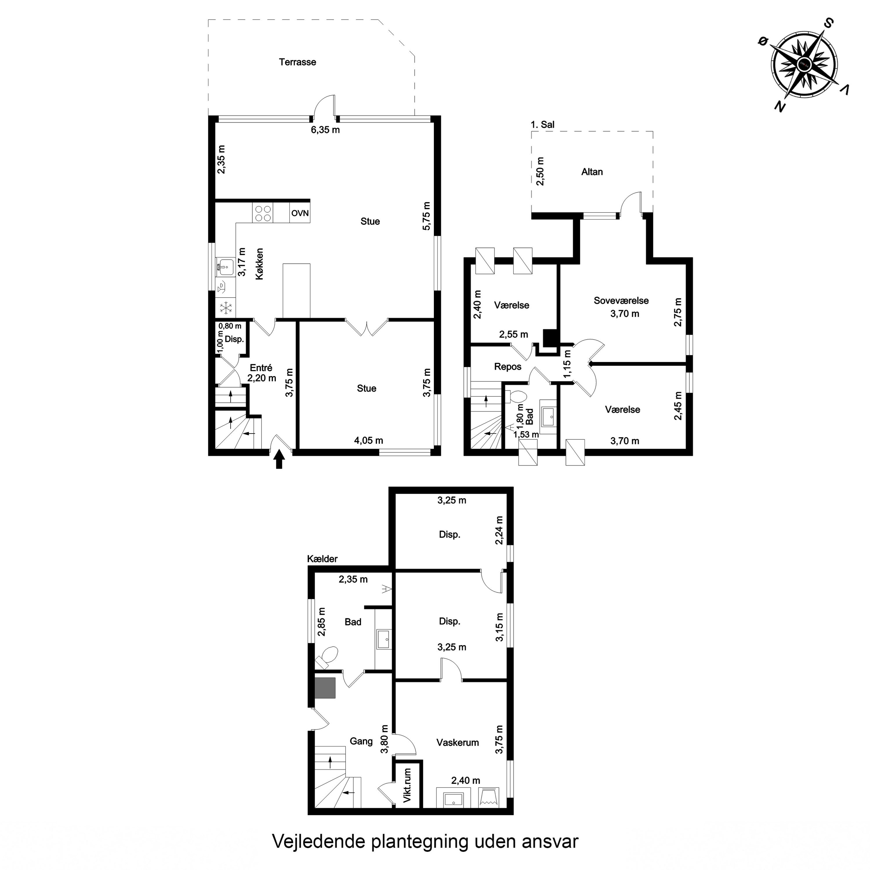 Plantegninger billede af Rosenvænget 8, 5500 Middelfart