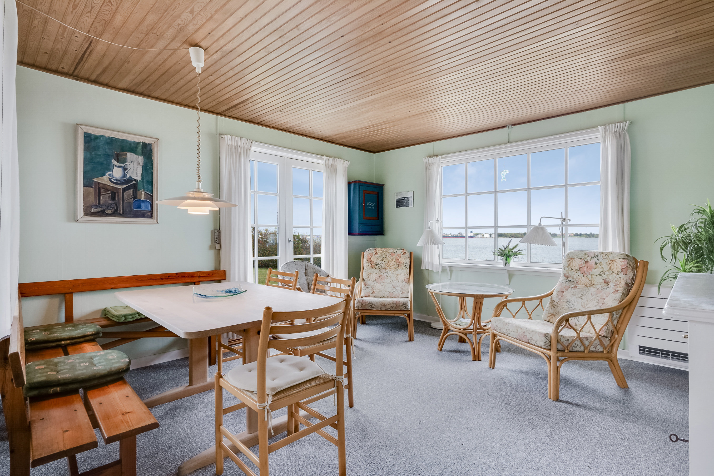 Fremhævet stue billede i fuldskærmstilstand. Billede af Dæmningen 3, Strib, 5500 Middelfart