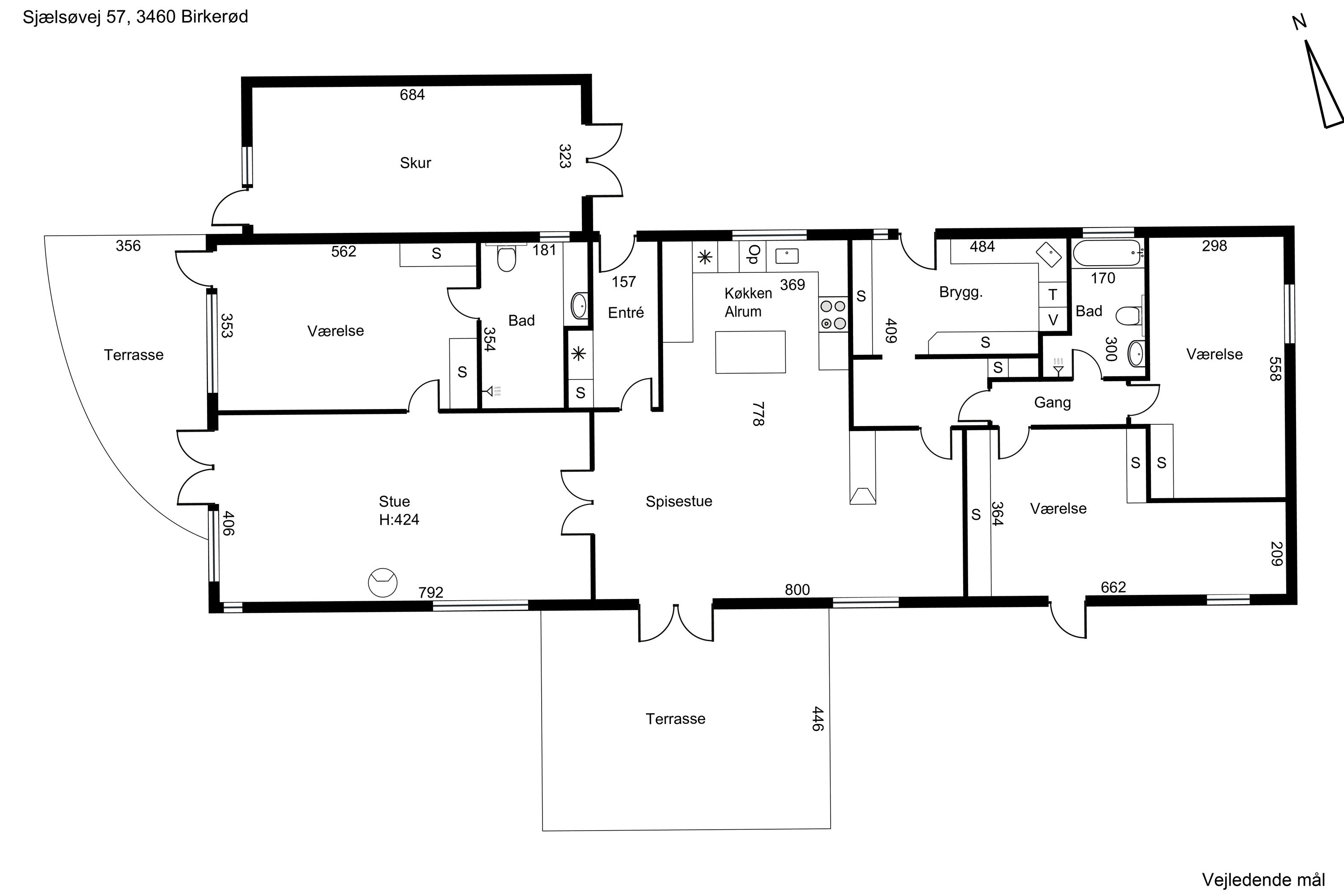 Plantegninger billede af Sjælsøvej 57, 3460 Birkerød