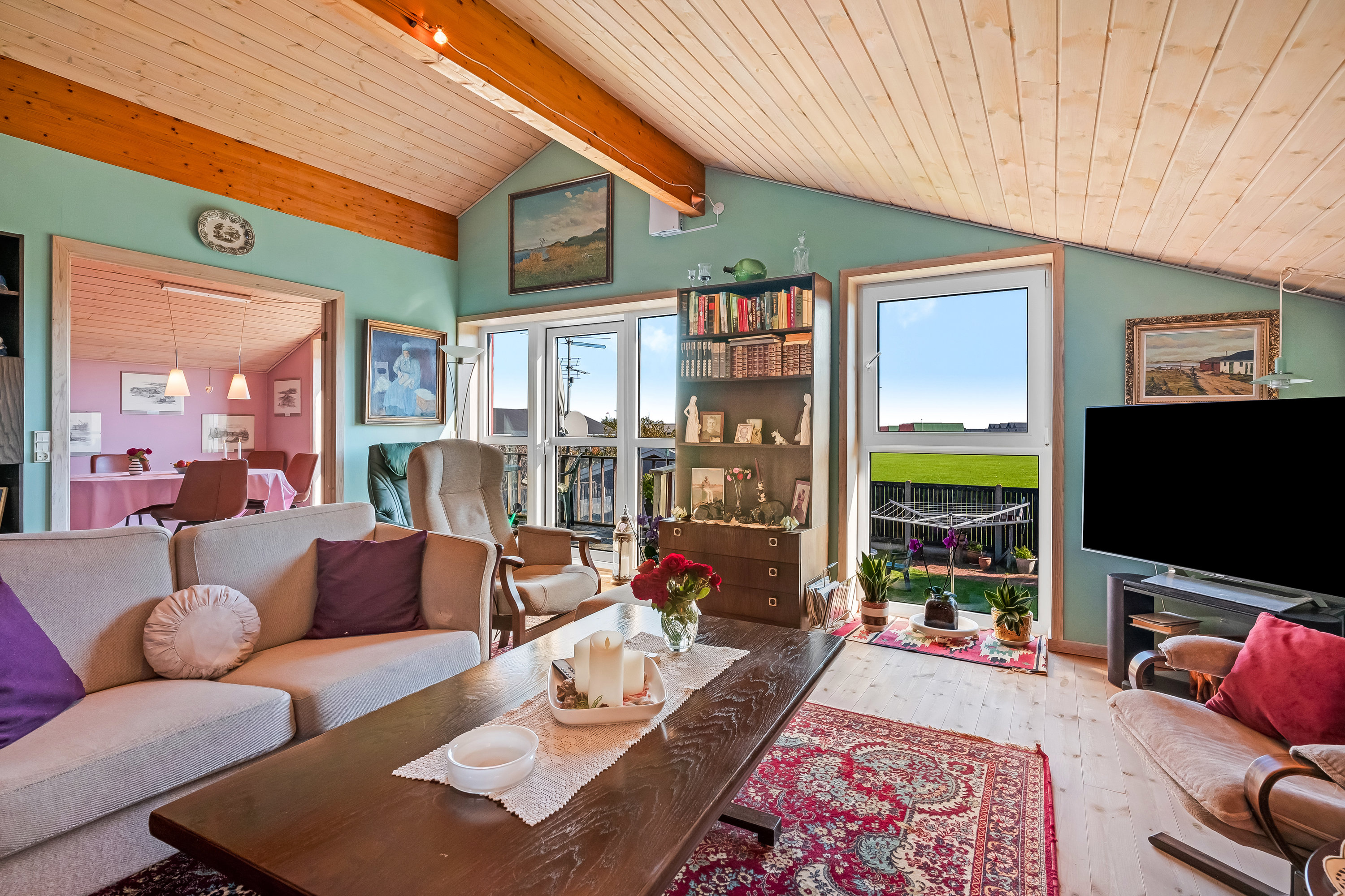 Fremhævet stue billede i fuldskærmstilstand. Billede af Nørregade 8, 6960 Hvide Sande