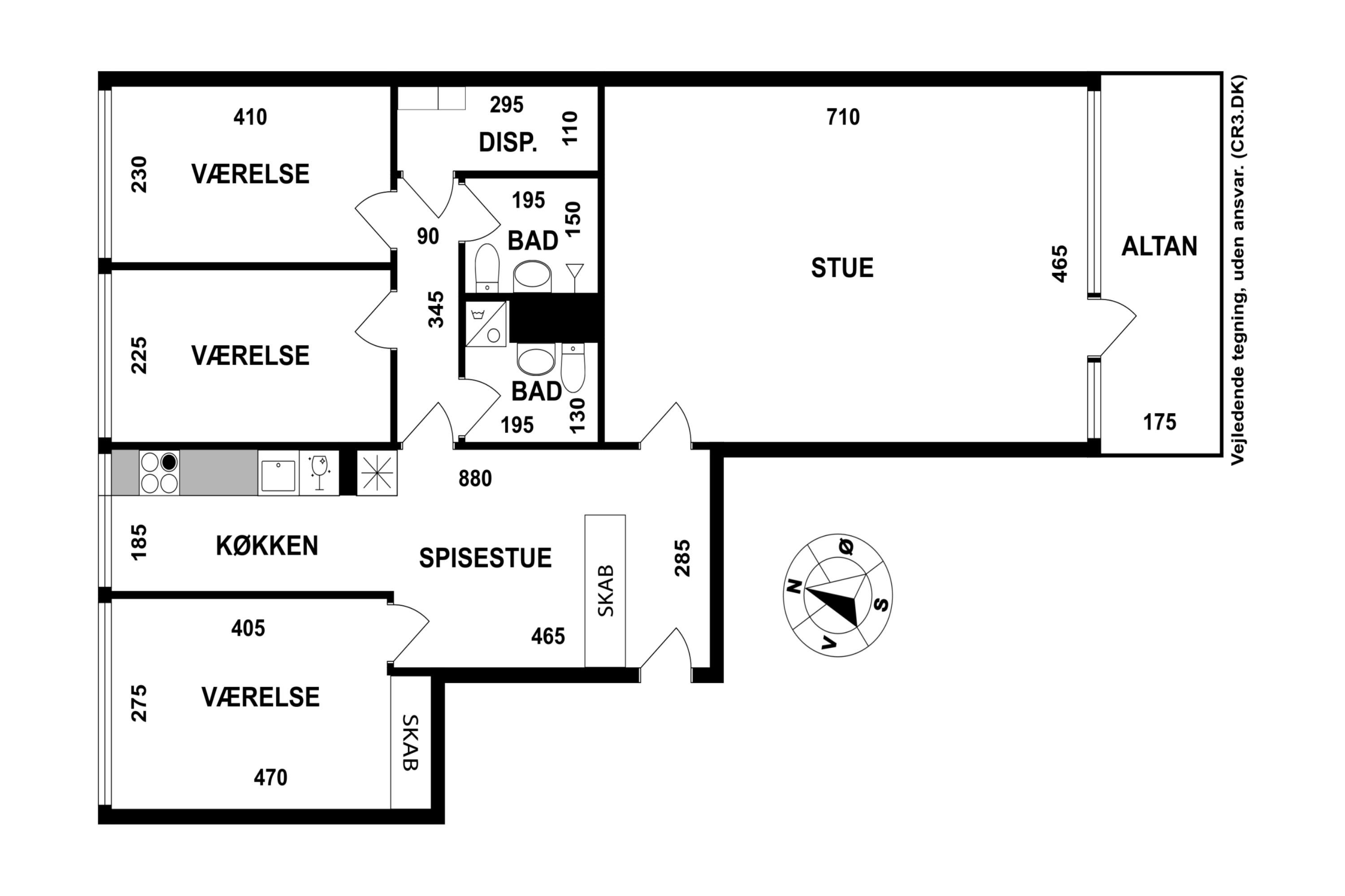 Plantegninger billede af Hørsholm Park 7, 5. tv., 2970 Hørsholm