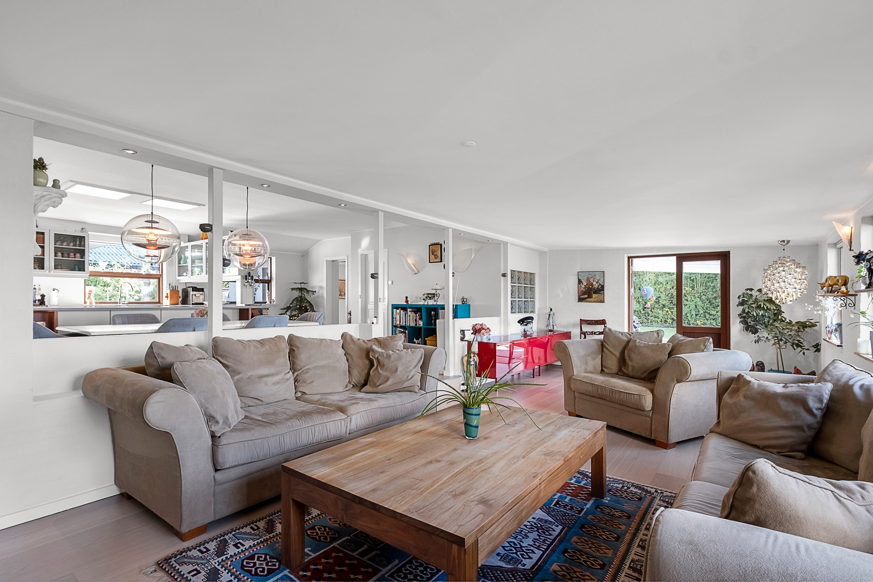 Fremhævet stue billede i fuldskærmstilstand. Billede af Åvangen 2, 8520 Lystrup