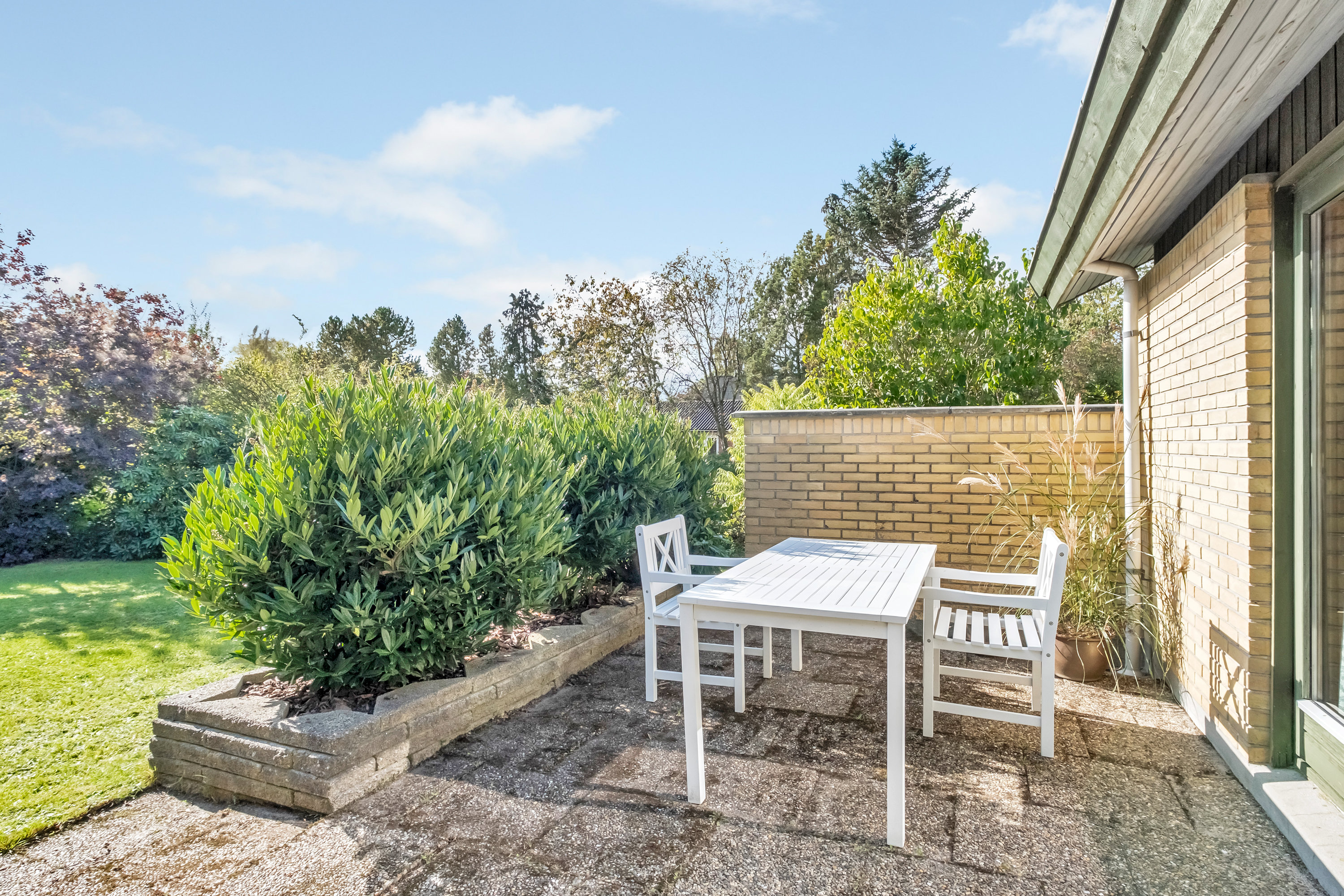 Fremhævet terrasse billede i fuldskærmstilstand. Billede af Hyldehaven 49, 8520 Lystrup