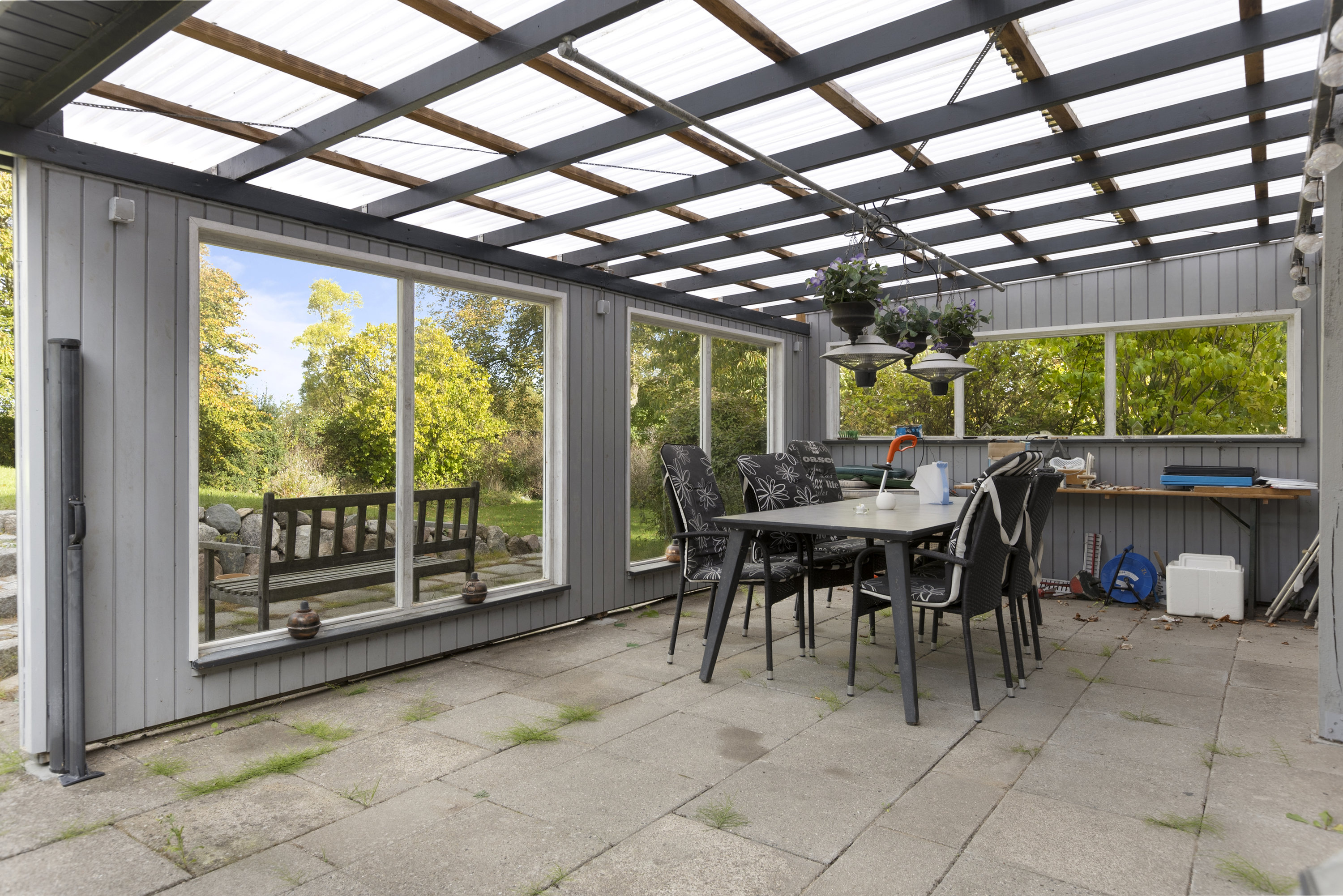 Fremhævet overdækket terrasse billede i fuldskærmstilstand. Billede af Melbygade 8, 4400 Kalundborg