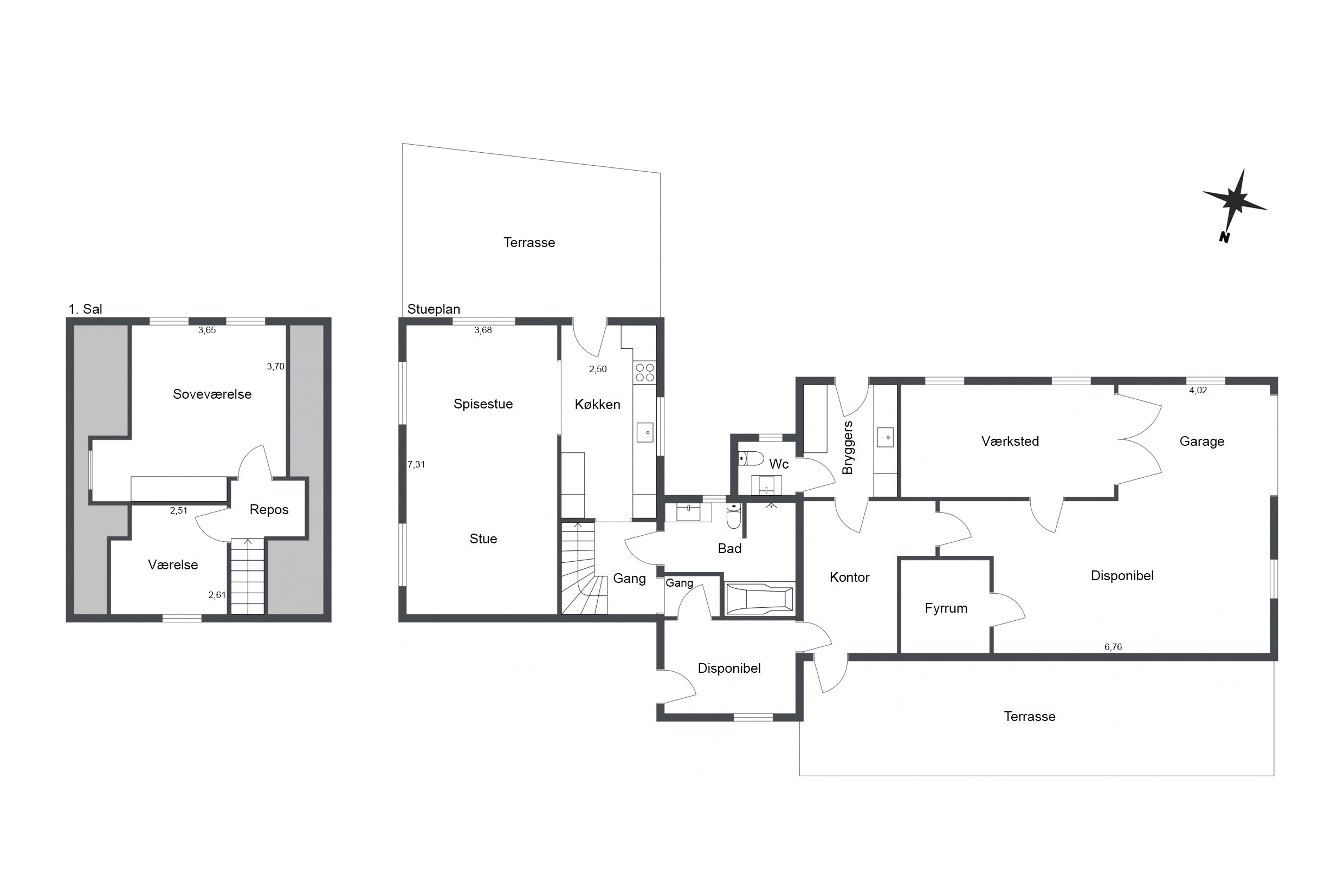 Plantegninger billede af Tårsvej 33, 9740 Jerslev J