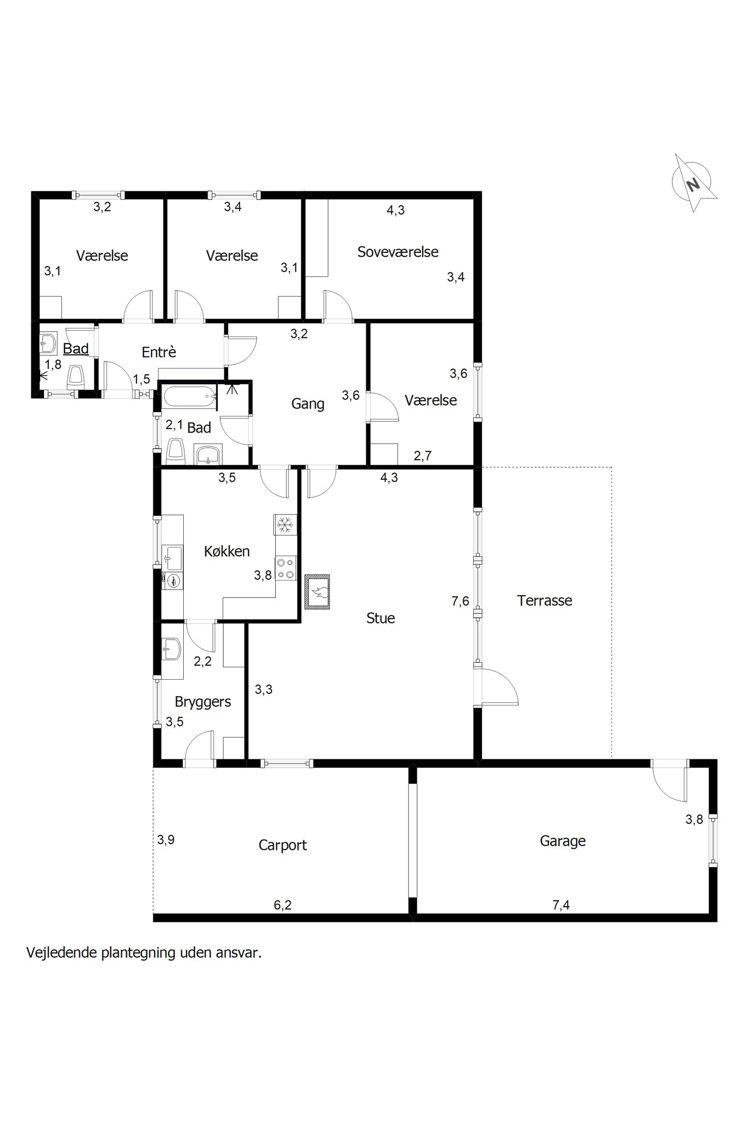 Plantegninger billede af Mølleparken 109, 7190 Billund