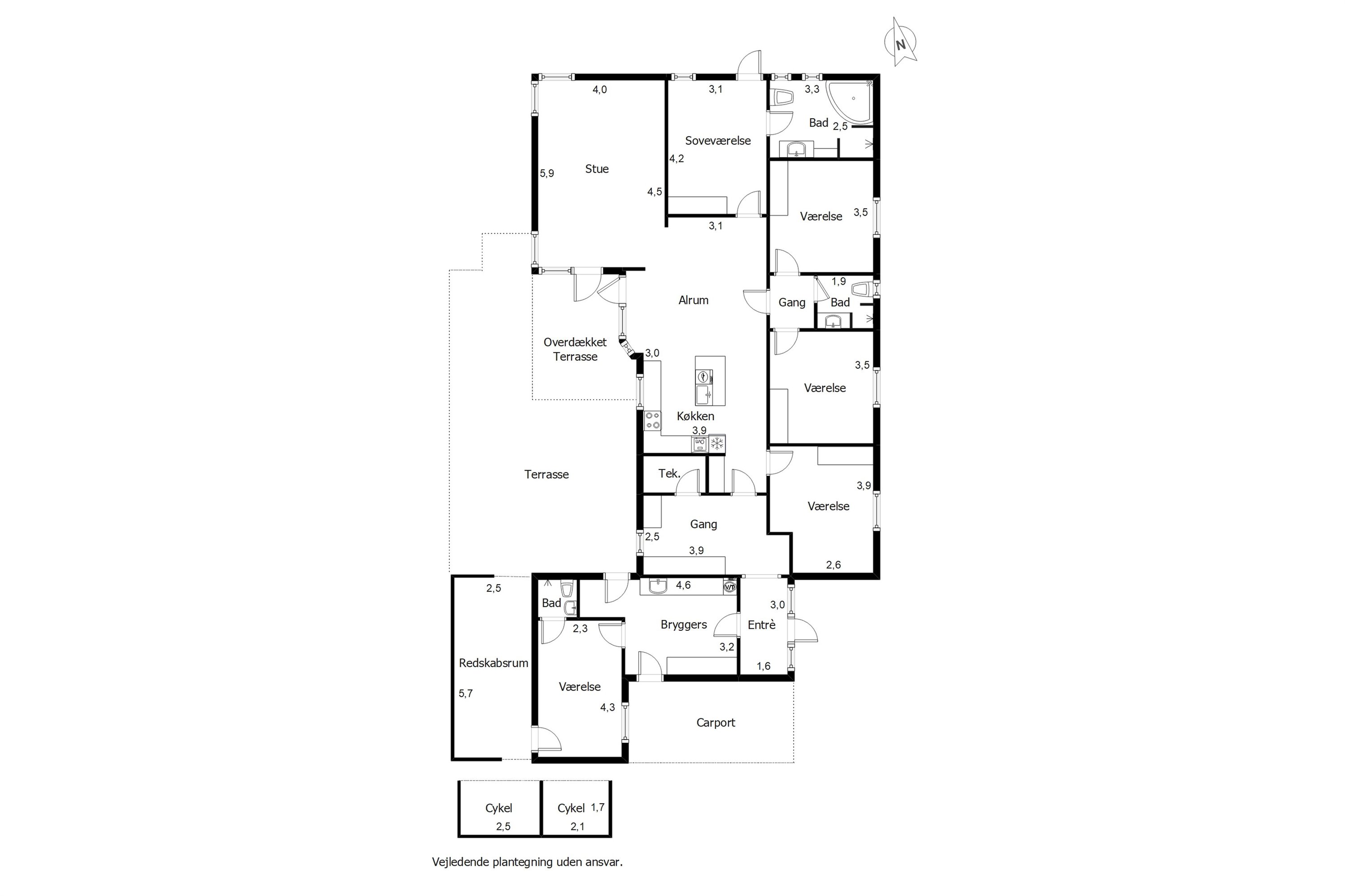 Plantegninger billede af Lillevang 117, 7190 Billund
