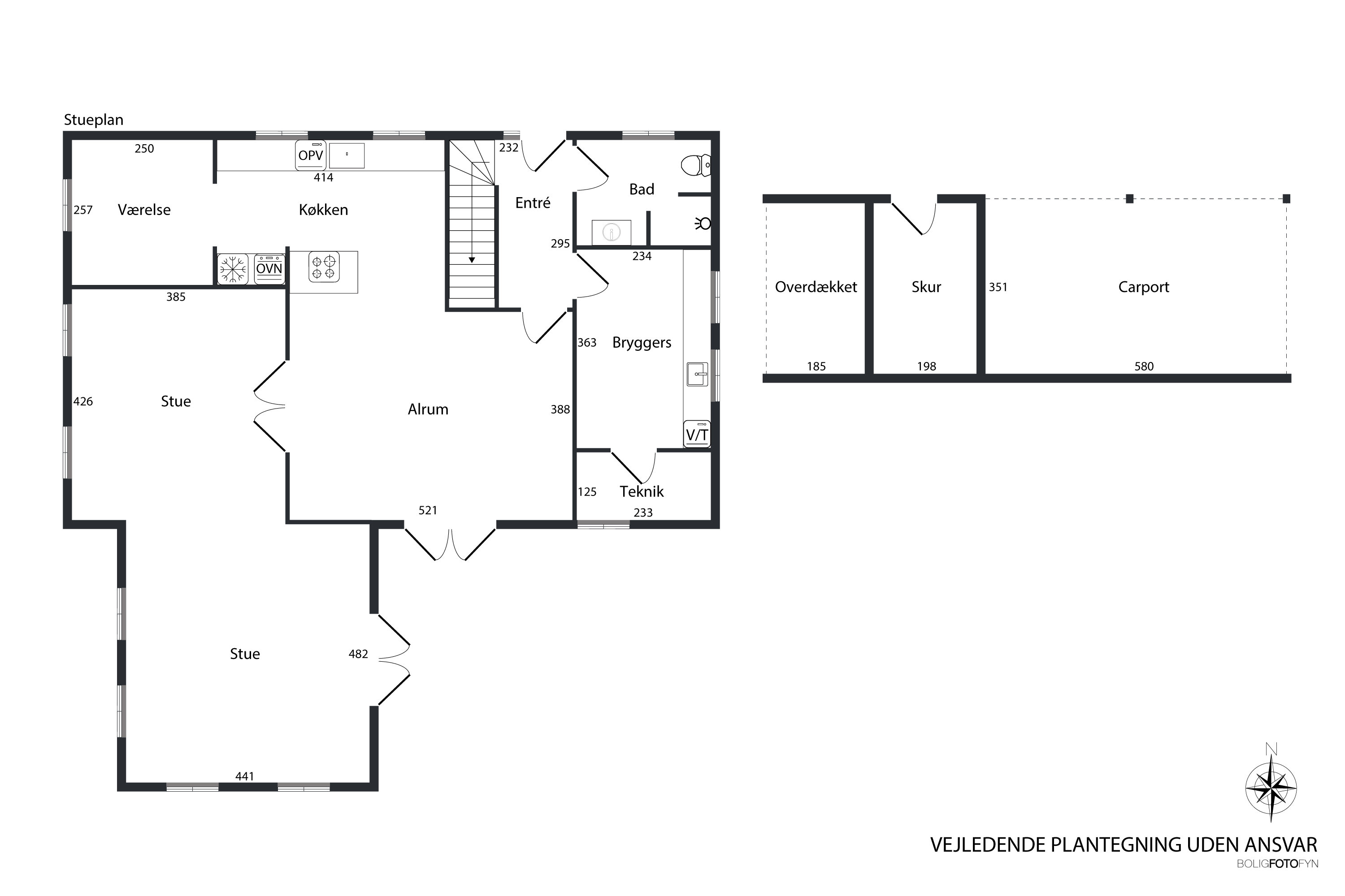 Plantegninger billede af Trondheimparken 6, 5400 Bogense