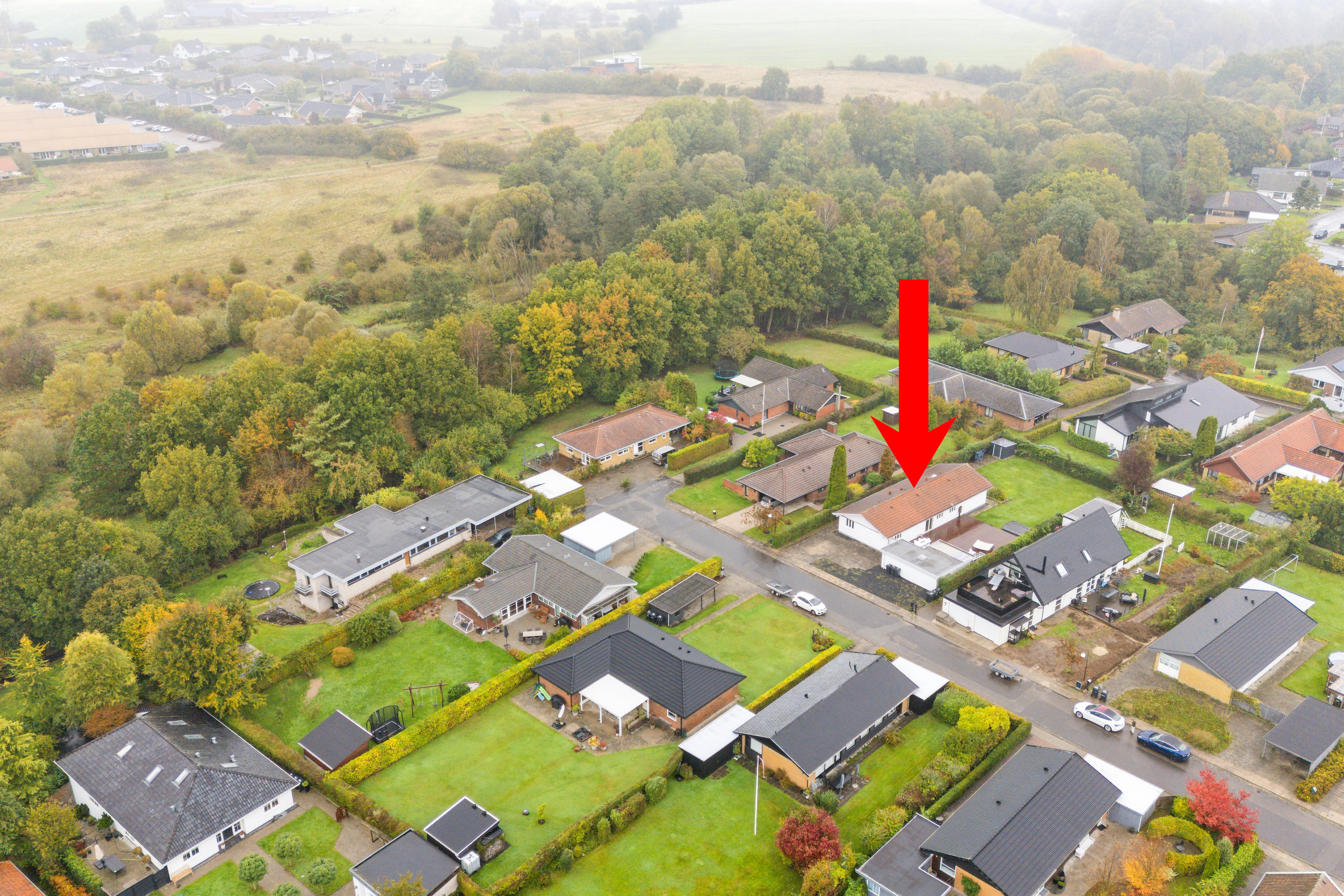 Miniaturebillede 1: udsigt. Billede af Løvsangervænget 9, Snestrup, 5210 Odense NV