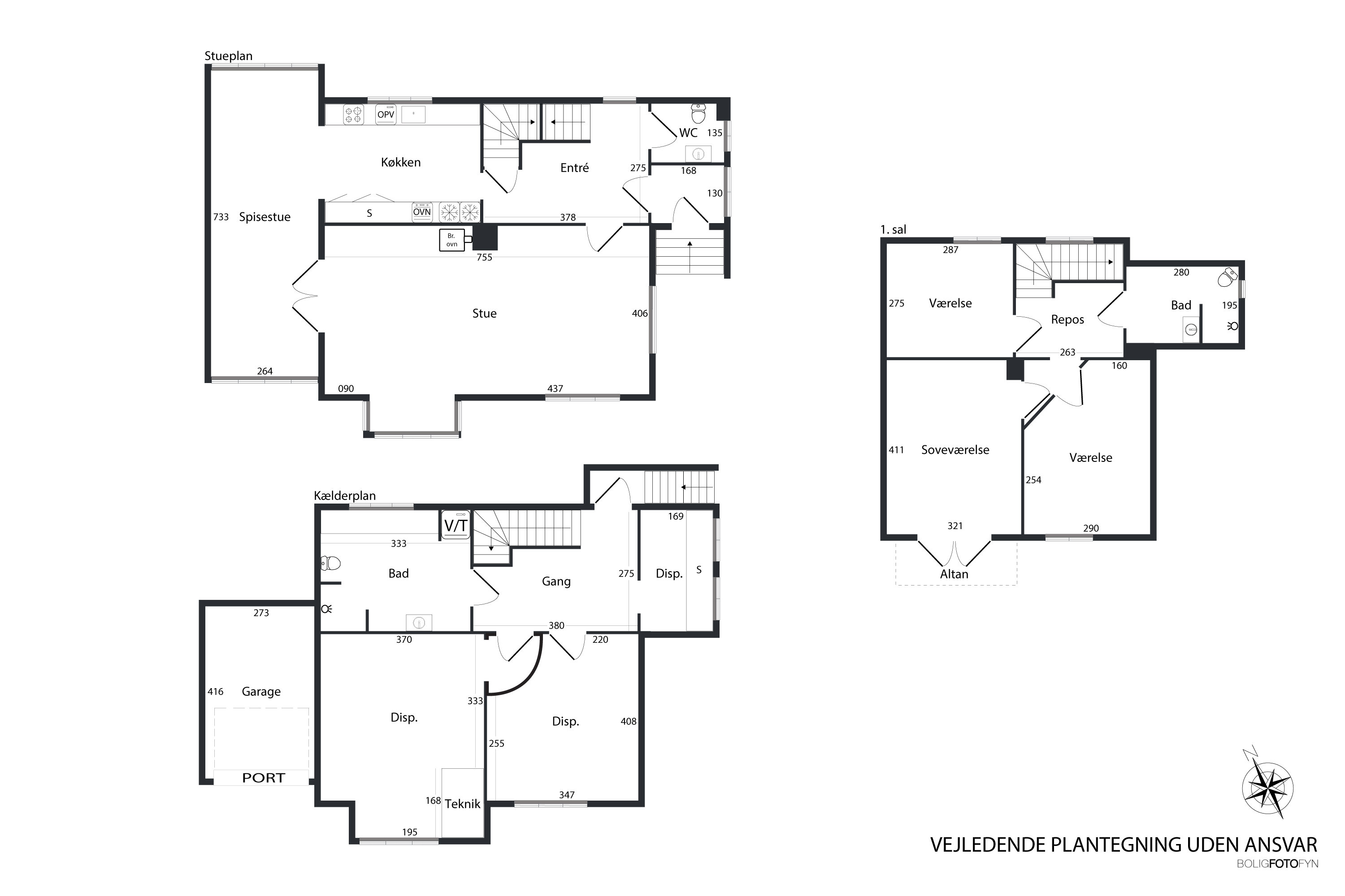 Plantegninger billede af Elmegade 31, 5500 Middelfart