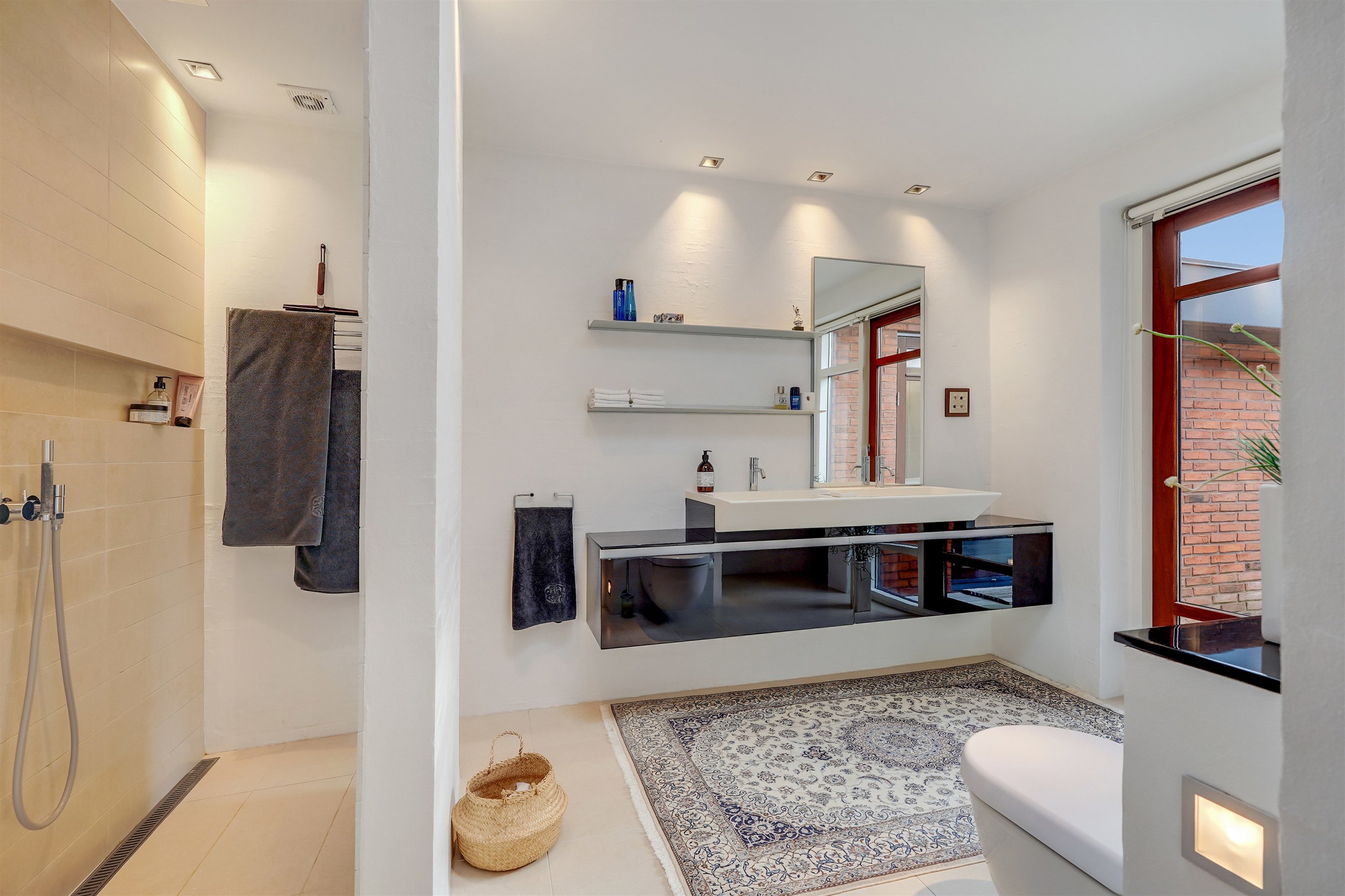 Fremhævet badeværelse billede i fuldskærmstilstand. Billede af Skovbrynet 3, 7260 Sønder Omme