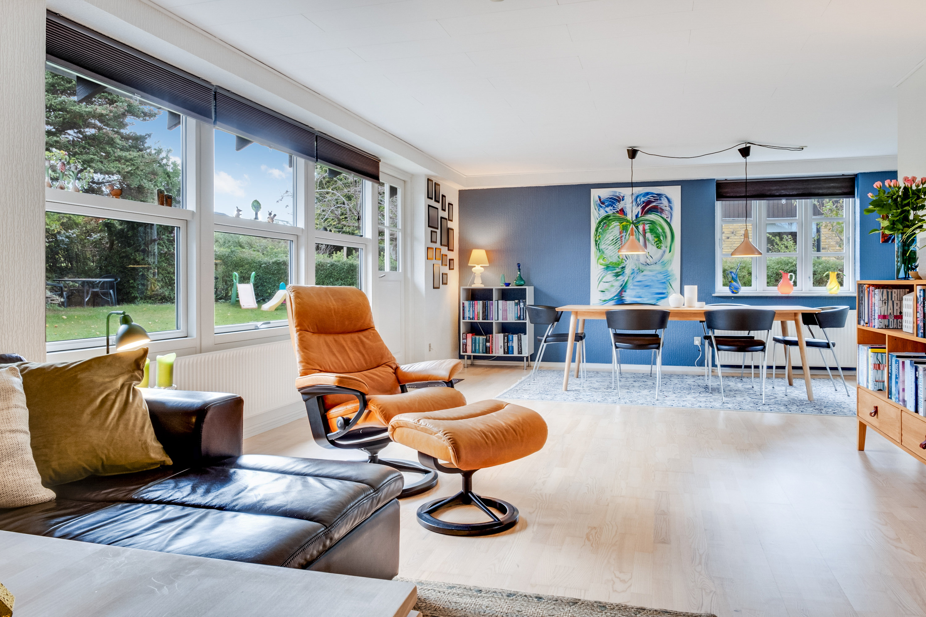 Fremhævet stue billede i fuldskærmstilstand. Billede af Bellingehøjen 15, Bellinge, 5250 Odense SV