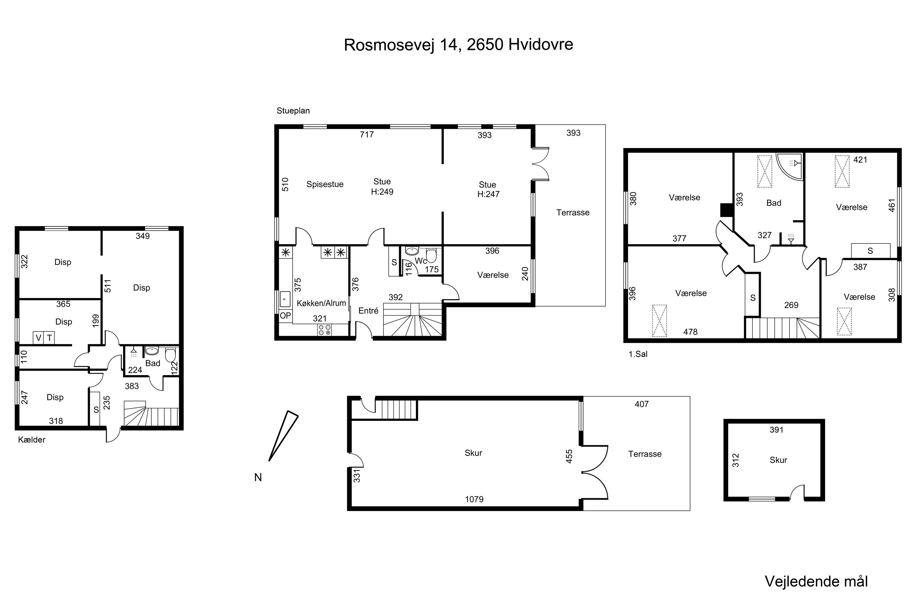 Plantegninger billede af Rosmosevej 14, 2650 Hvidovre