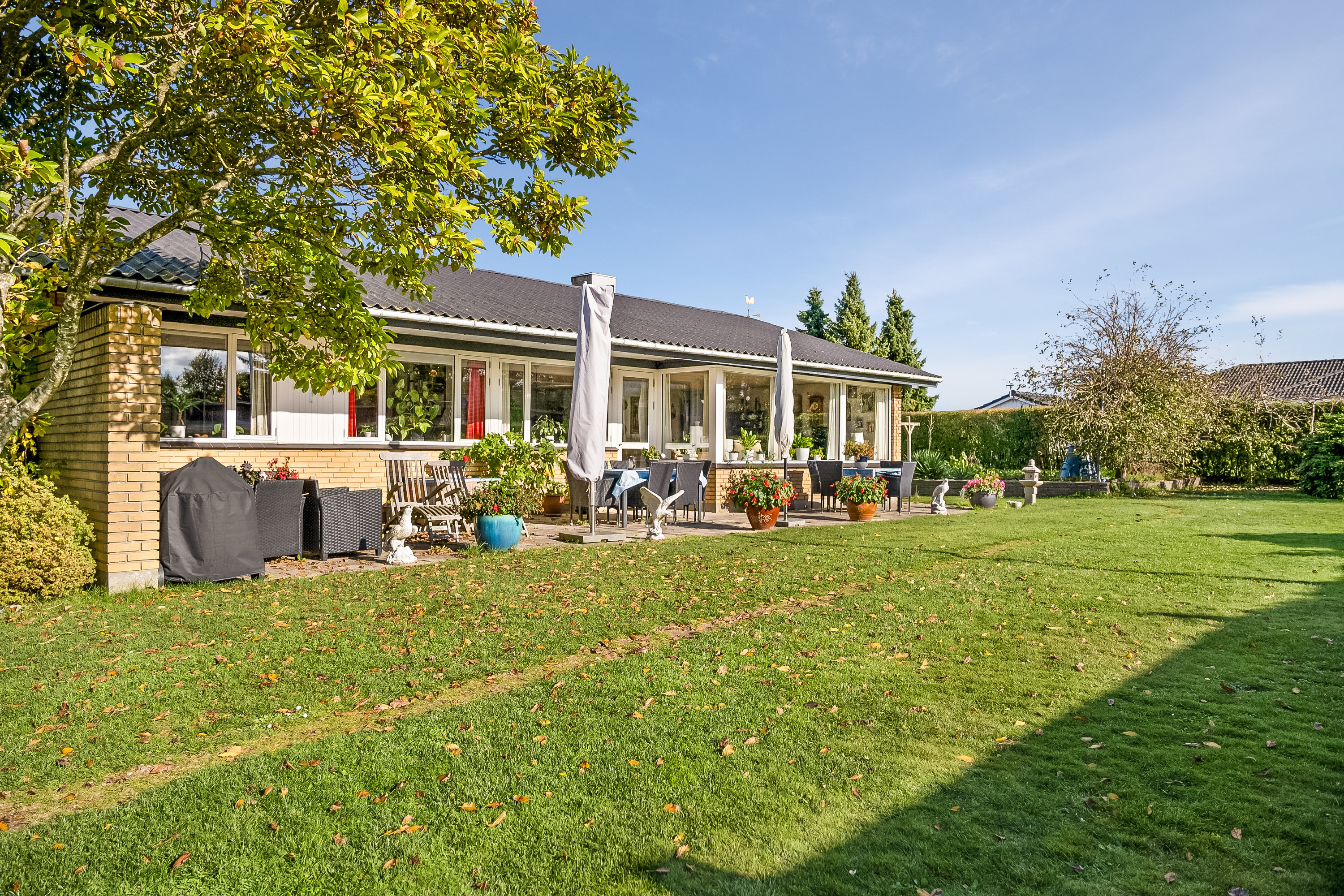 Fremhævet have billede i fuldskærmstilstand. Billede af Møllebakken 2, Allested, 5672 Broby