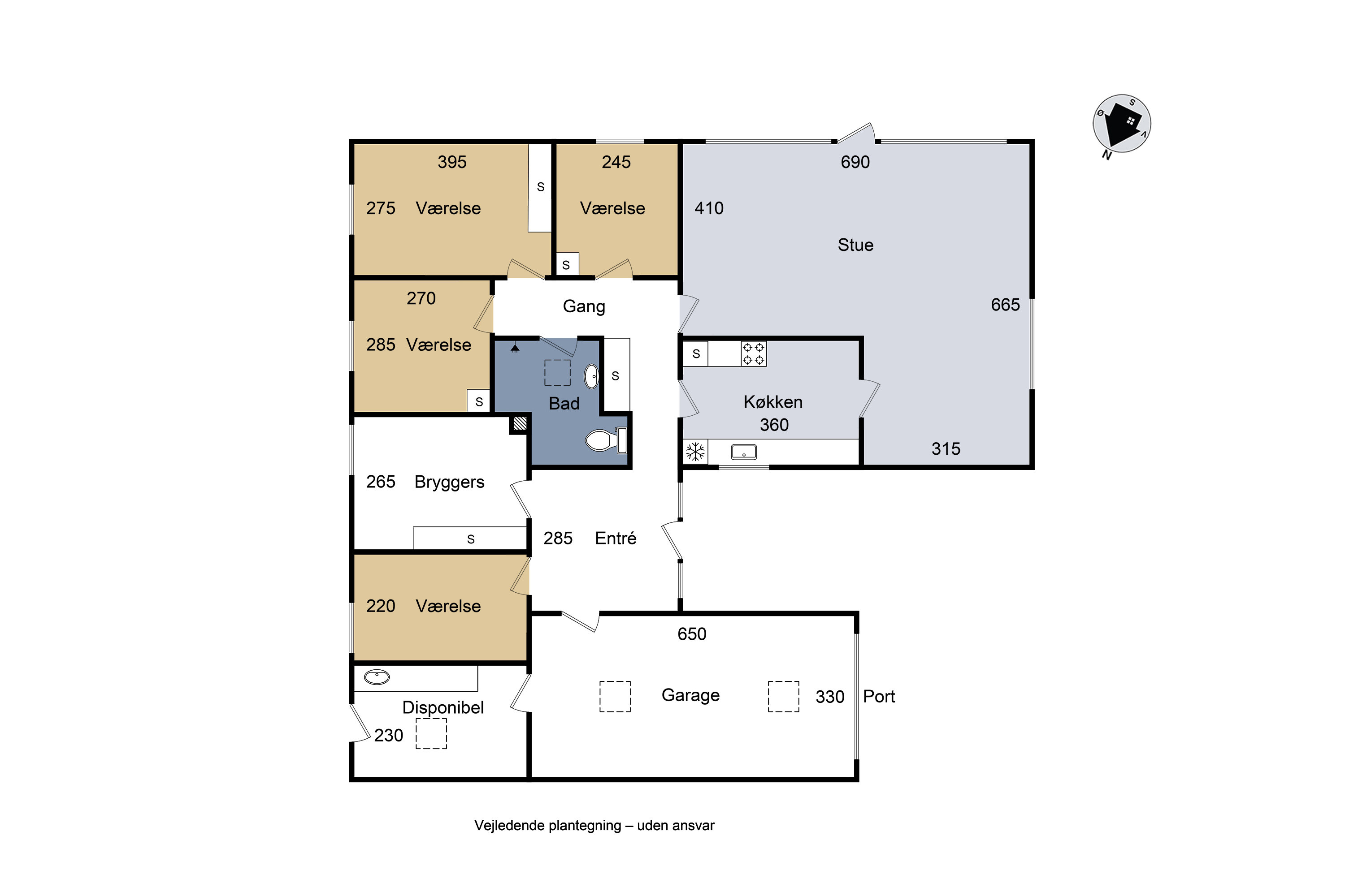 Plantegninger billede af Hybenvej 33, 4100 Ringsted