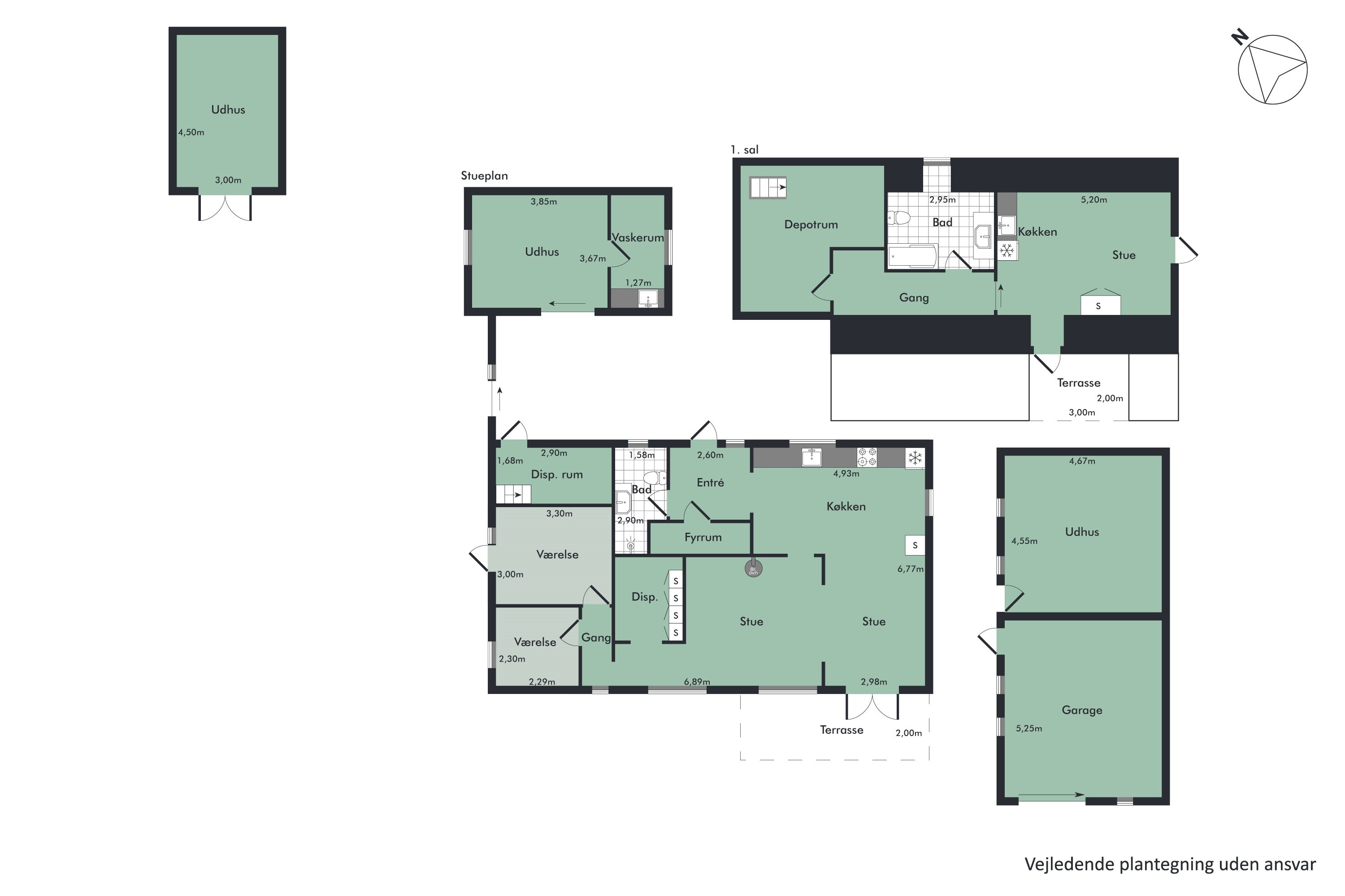 Plantegninger billede af Vejlen 88, Vejlen, 9430 Vadum