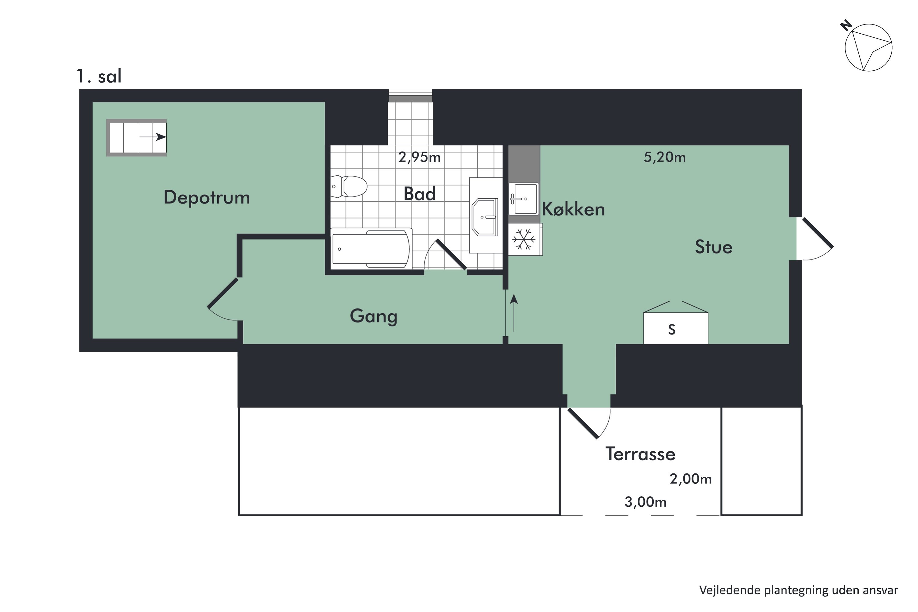 Plantegninger billede af Vejlen 88, Vejlen, 9430 Vadum