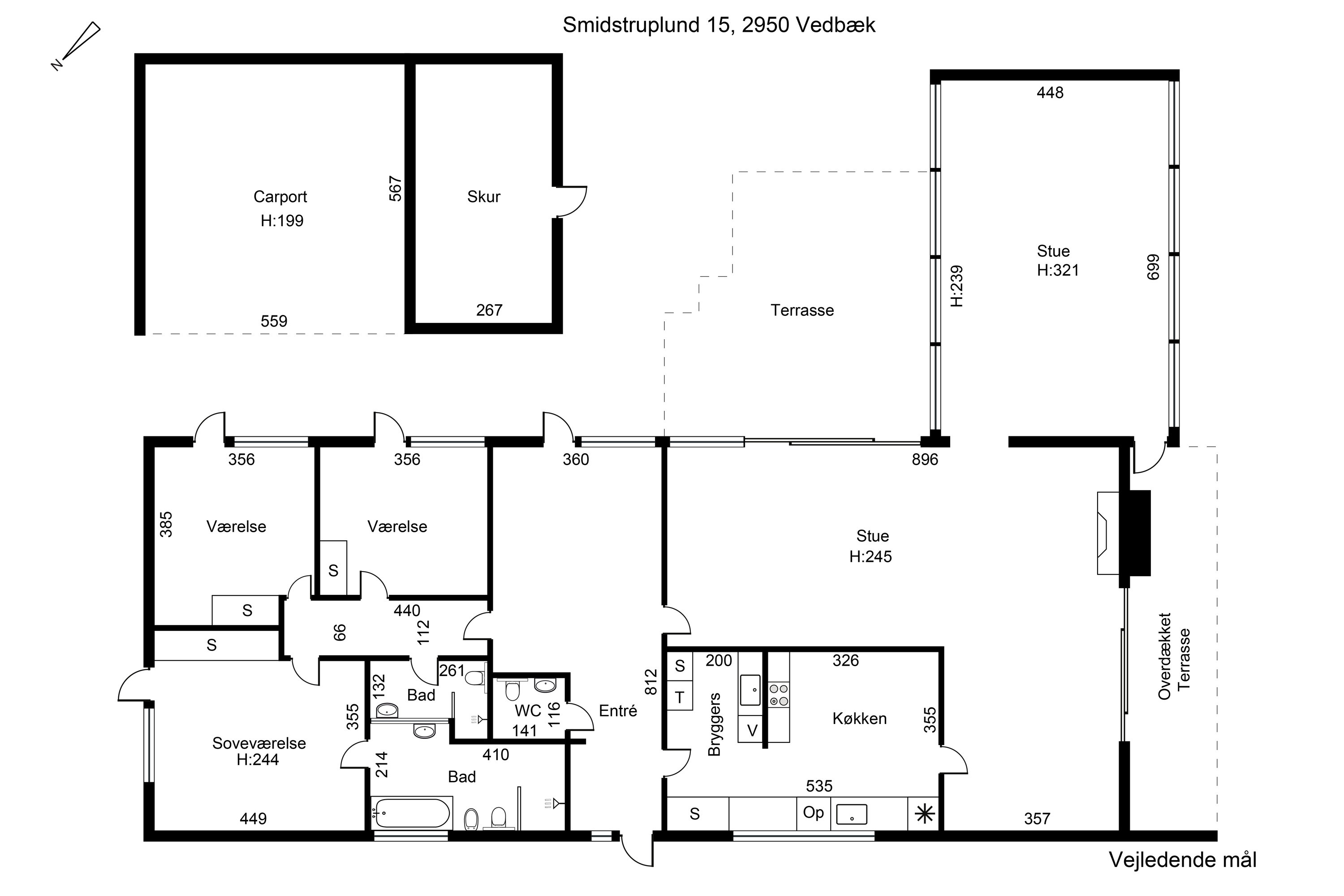 Fremhævet andet billede i fuldskærmstilstand. Billede af Smidstruplund 15, 2950 Vedbæk