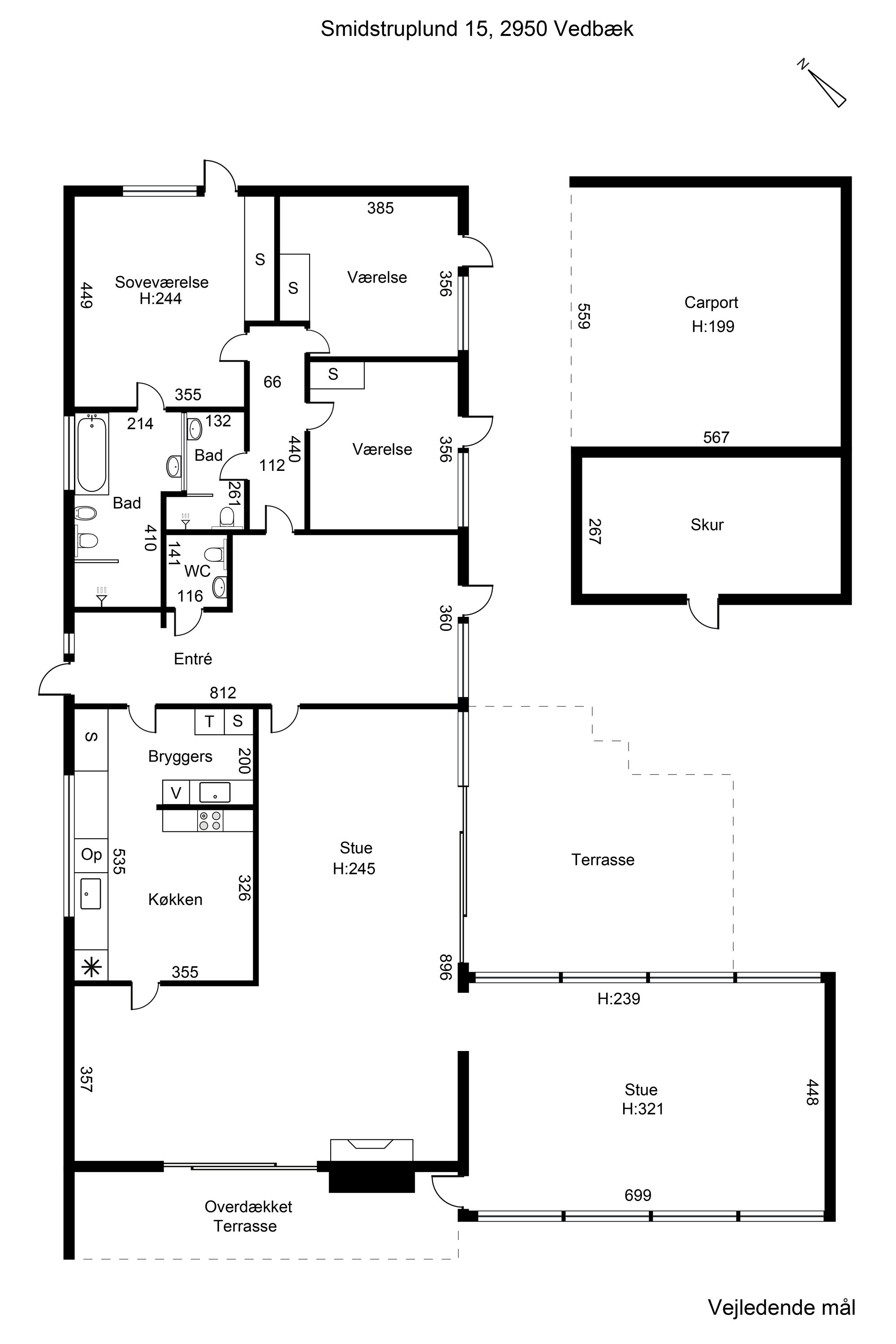 Fremhævet andet billede i fuldskærmstilstand. Billede af Smidstruplund 15, 2950 Vedbæk