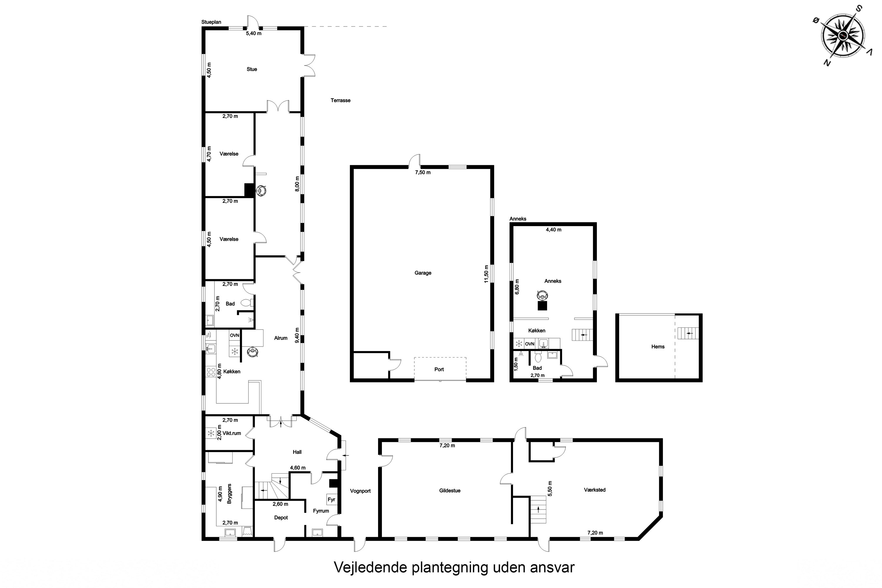 Plantegninger billede af Udflyttervej 9, Tåsinge, 5700 Svendborg