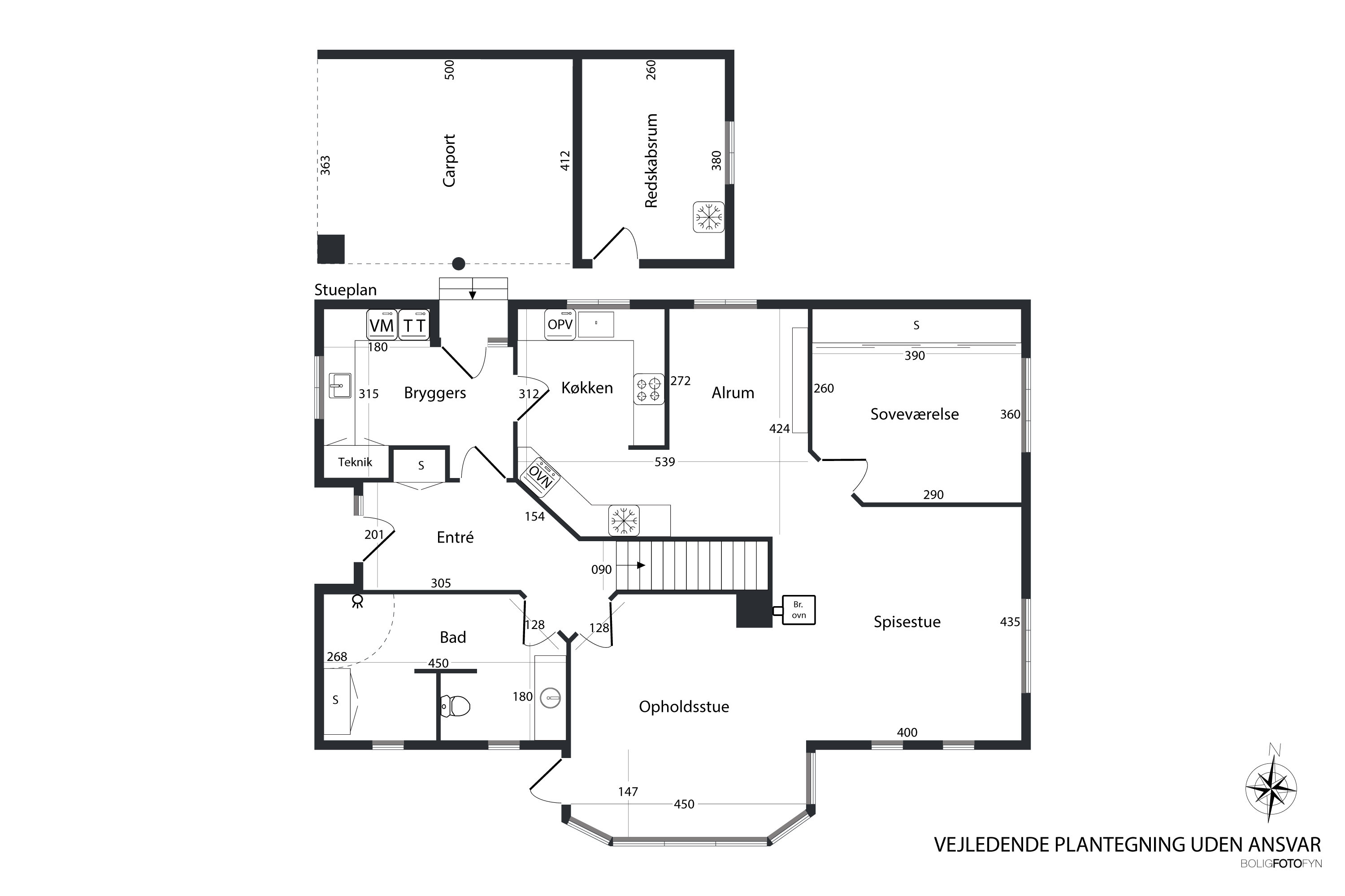 Plantegninger billede af Skrænten 19, 5853 Ørbæk